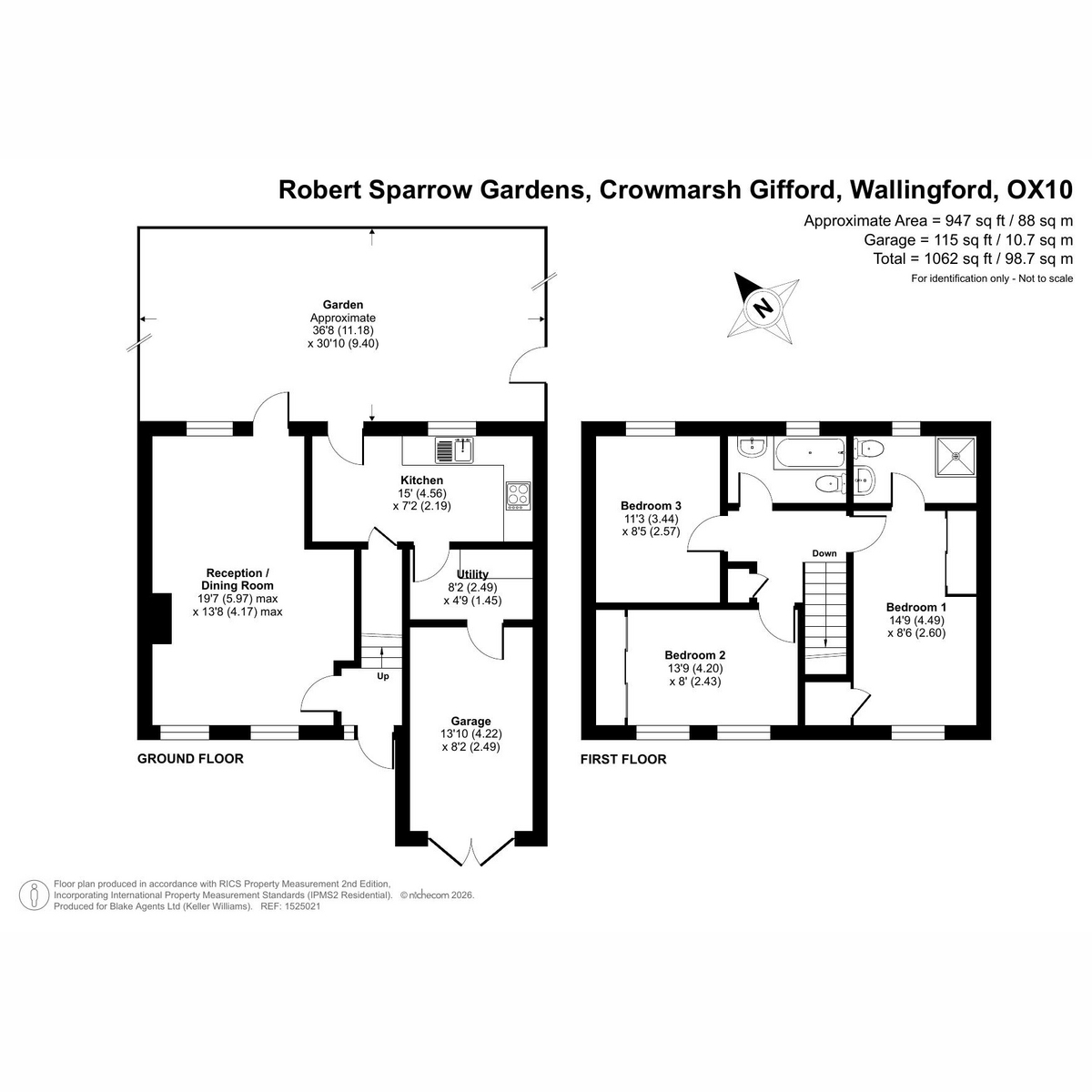 23, Robert Sparrow Gardens, Wallingford floorplan
