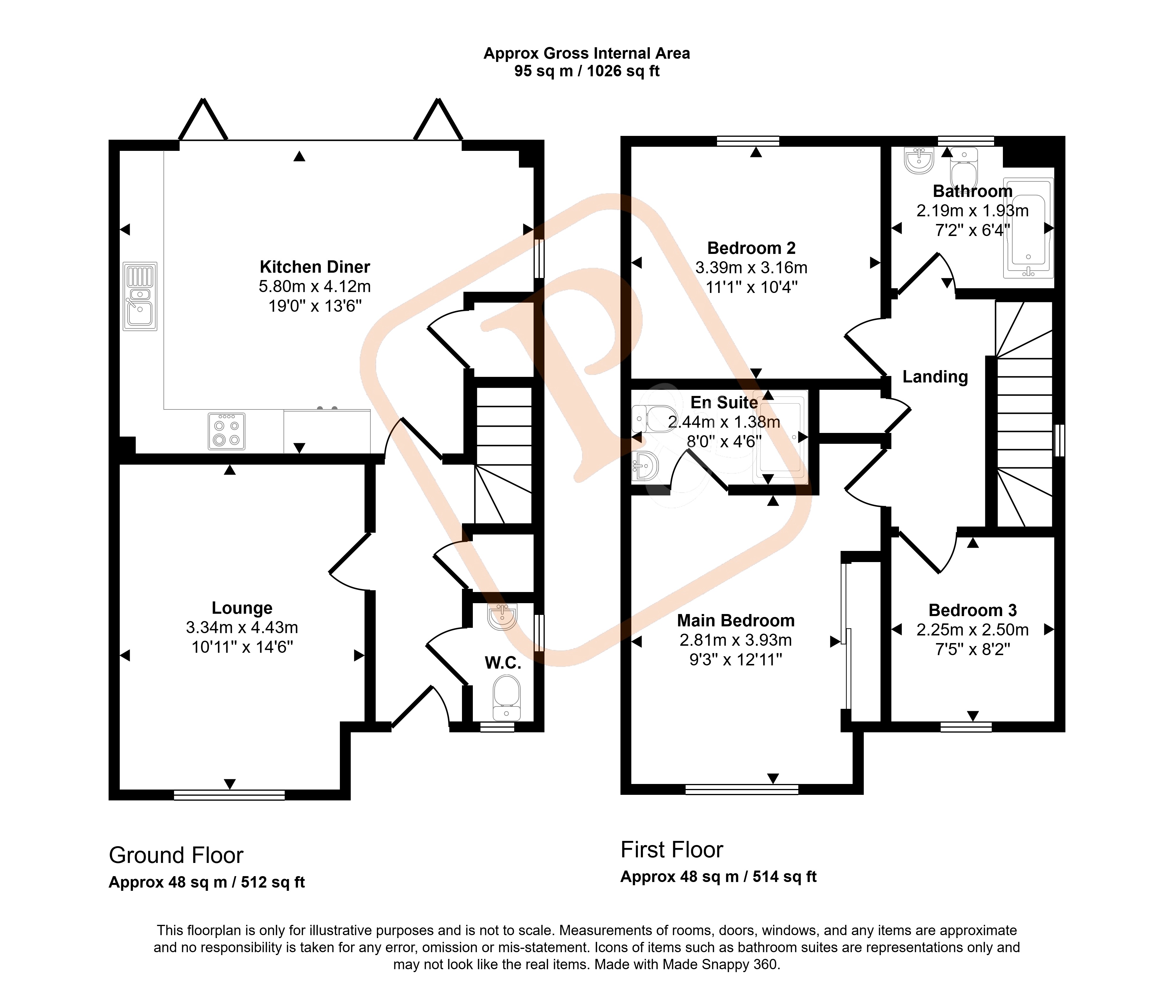 4 Oaklands,, Parsons Heath, Essex floorplan