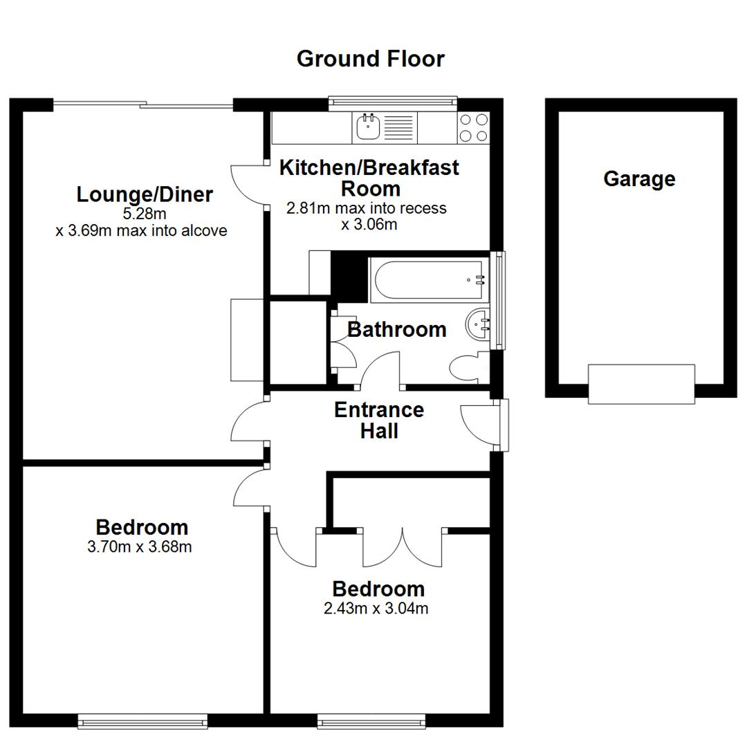 2 Bedrooms Detached bungalow for sale in Ullswater Avenue, St Nicolas Park, Nuneaton CV11