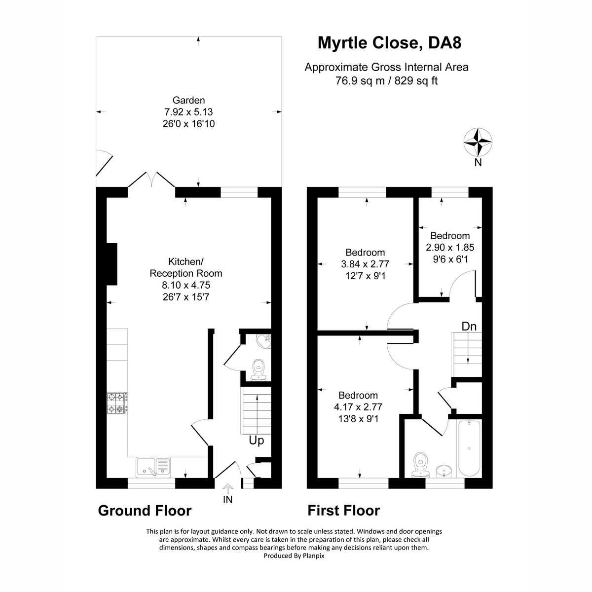 9, Myrtle Close, Erith floorplan