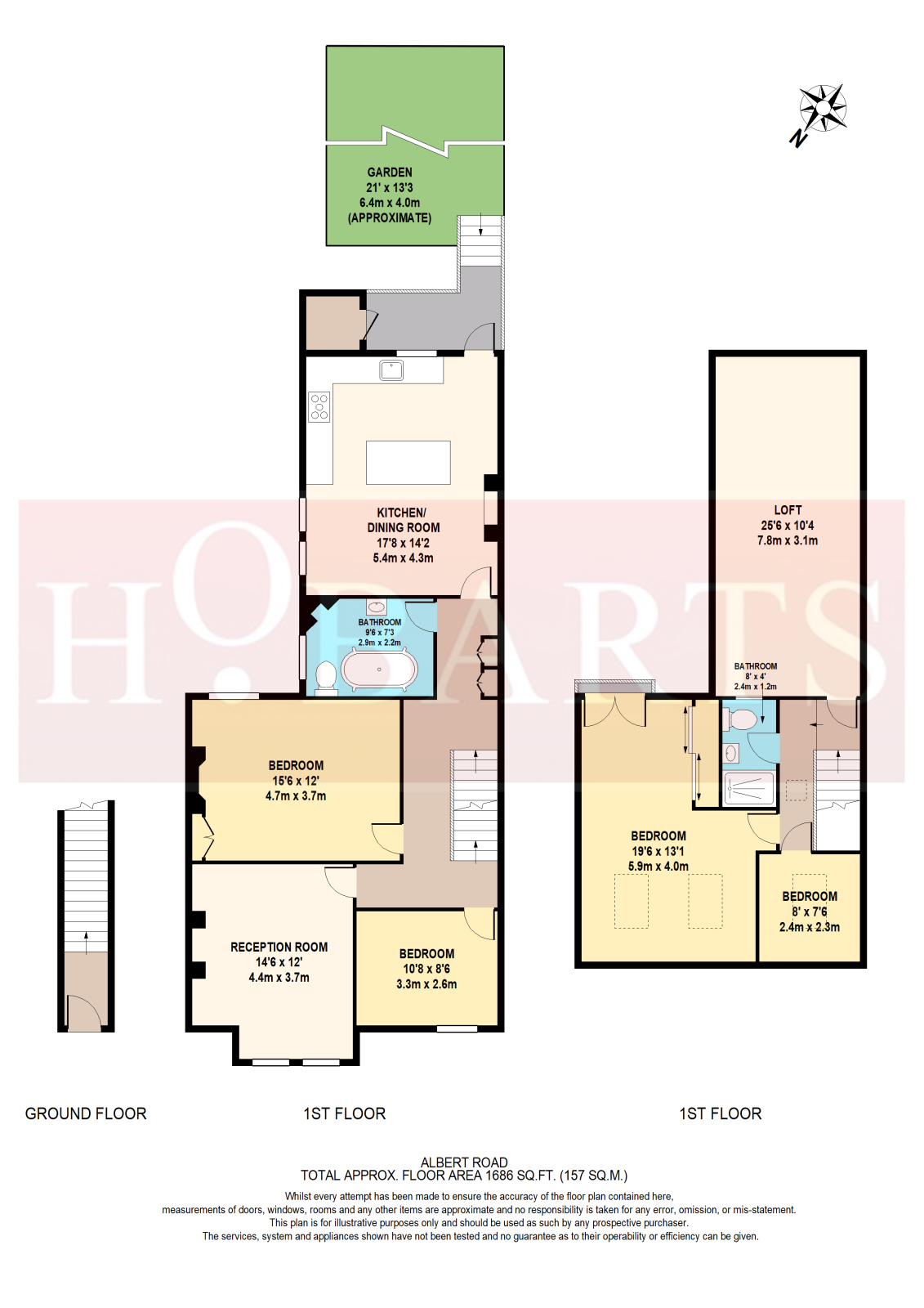 25, Albert Road, Alexandra Park, LONDON floorplan
