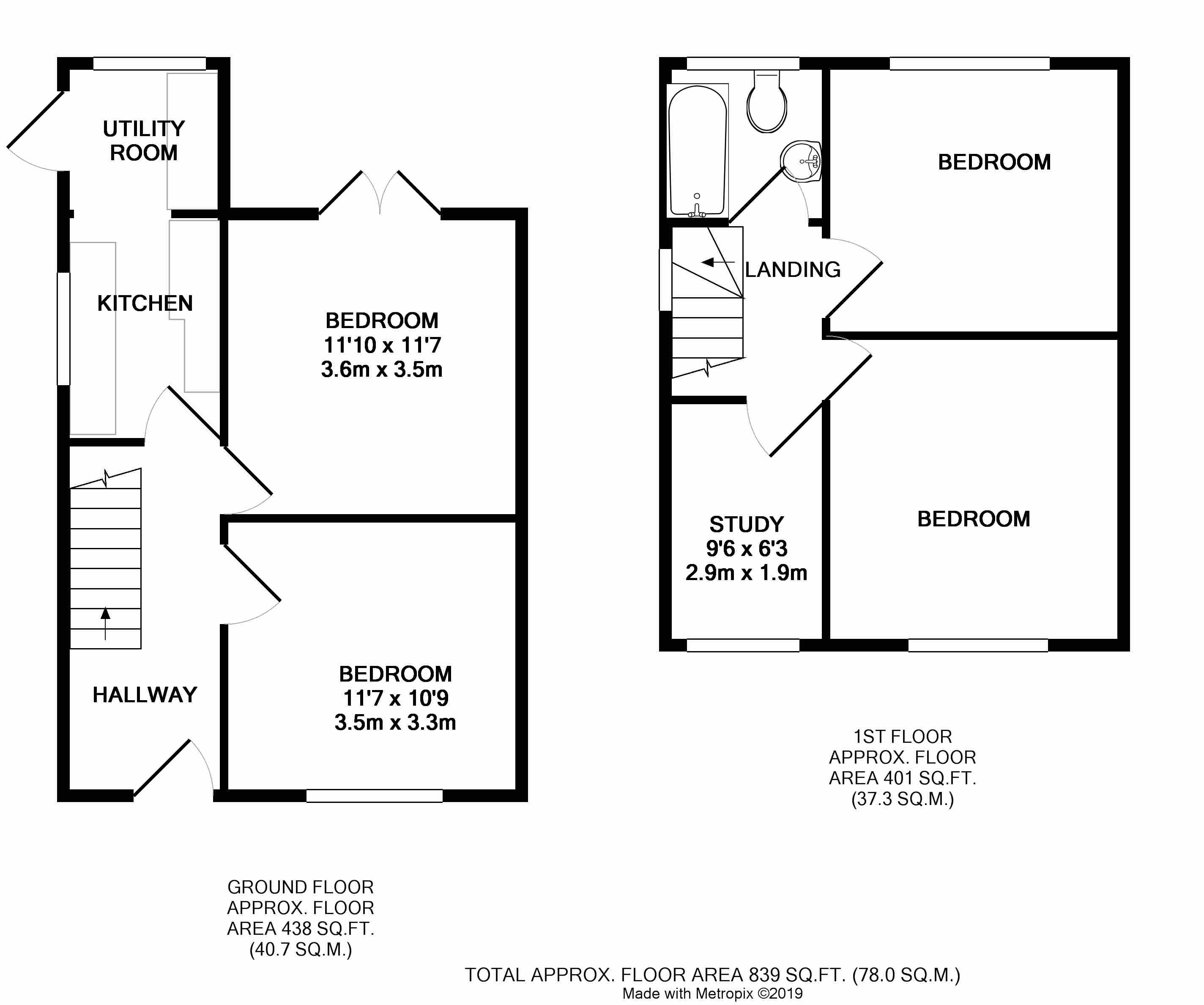 Room 3 847, Filton Avenue, Bristol floorplan