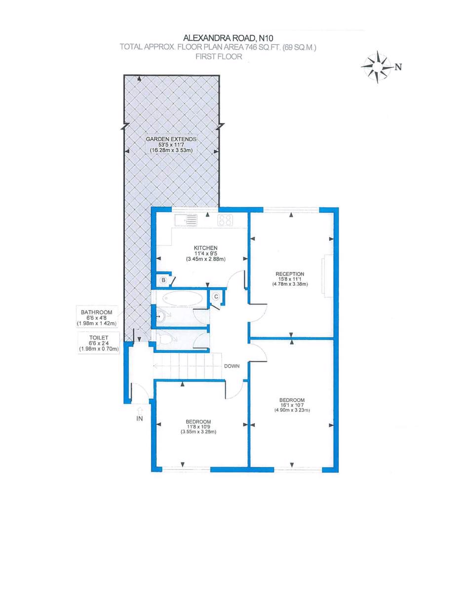 216, Alexandra Road, London floorplan