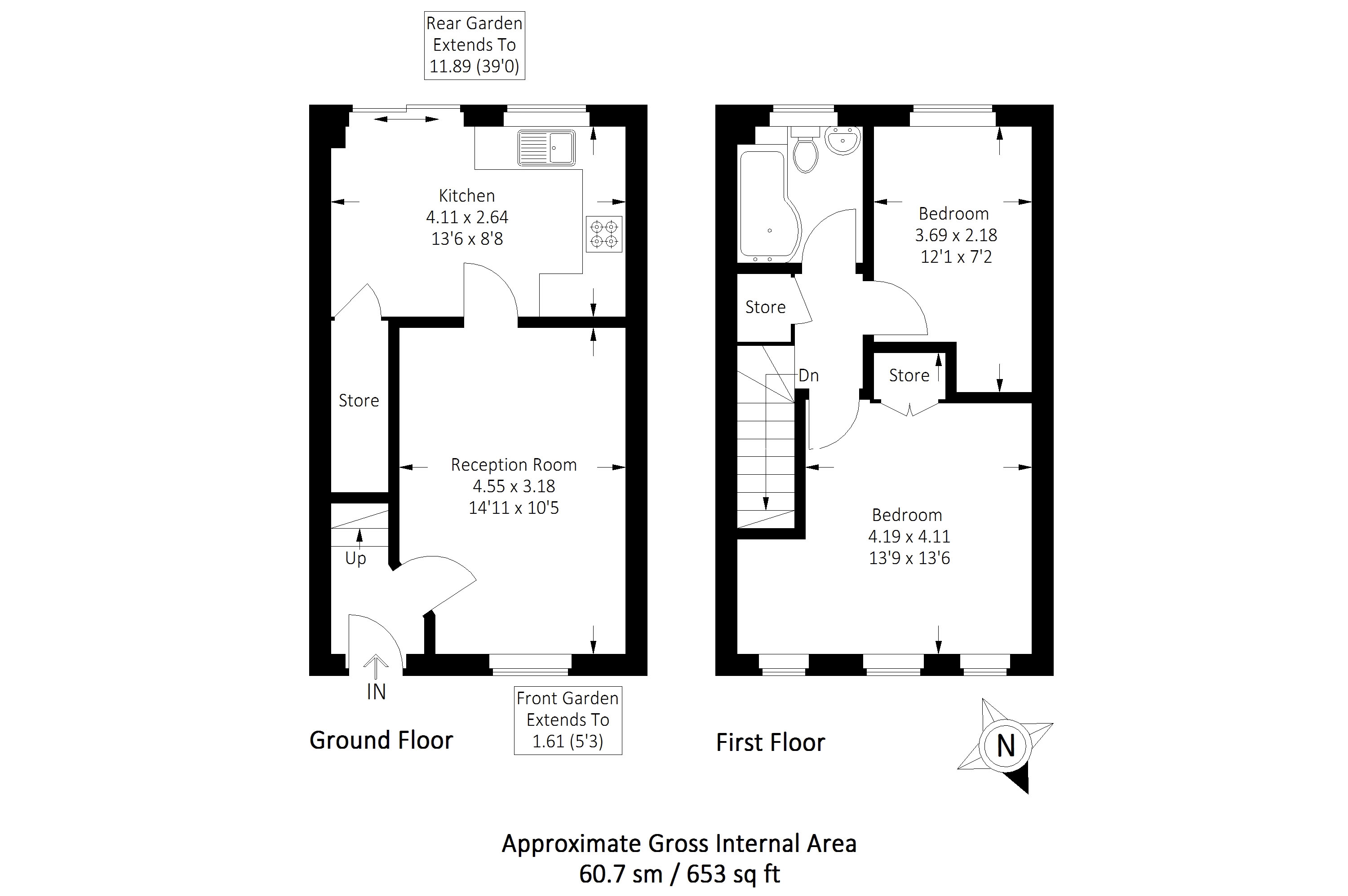 100, Hither Farm Road, London floorplan