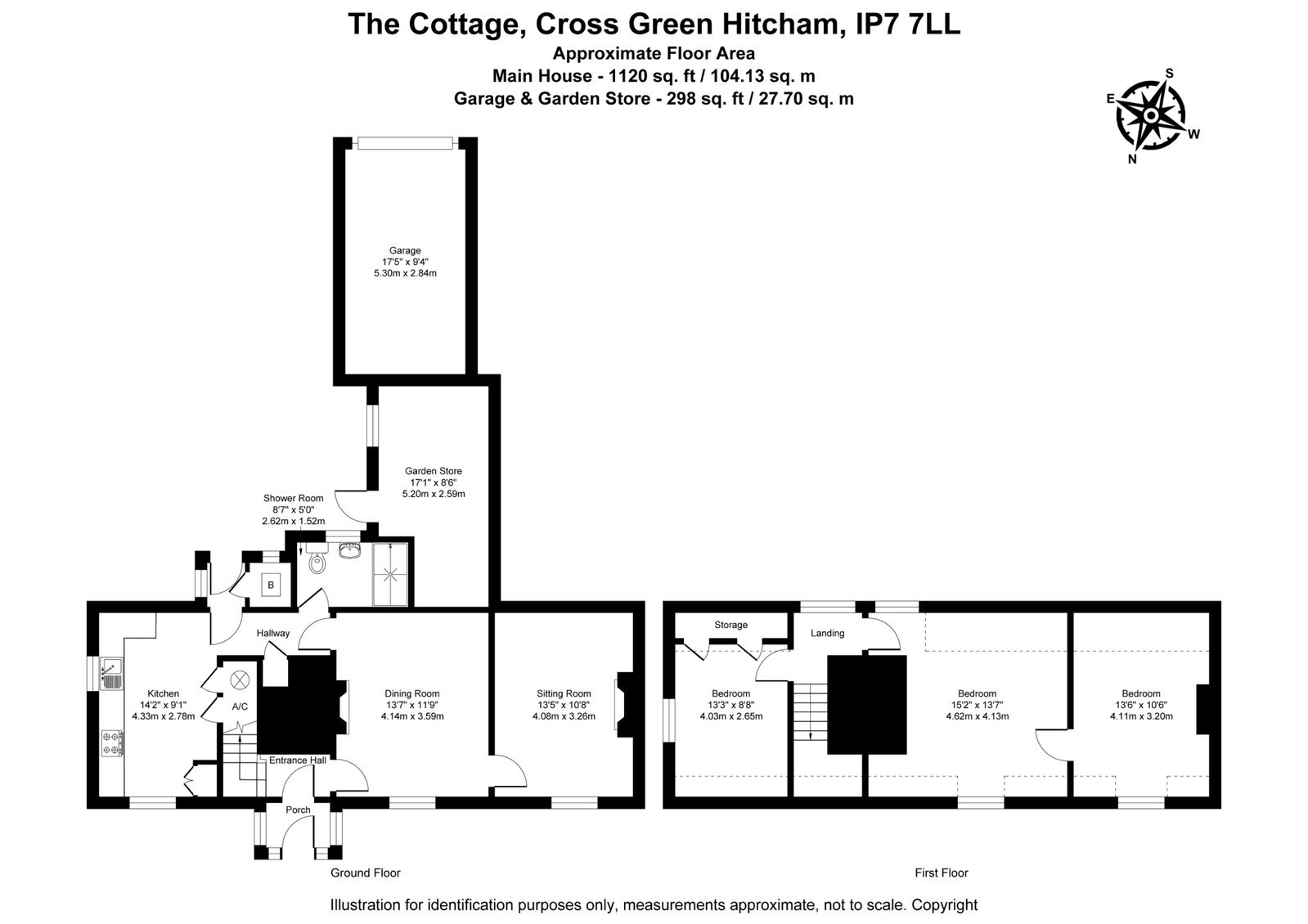 The Cottage, Cross Green, Ipswich floorplan