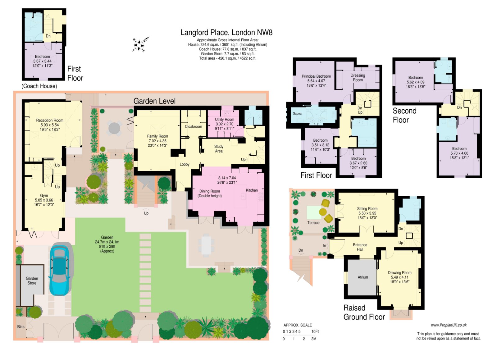 2, Langford Place, London floorplan