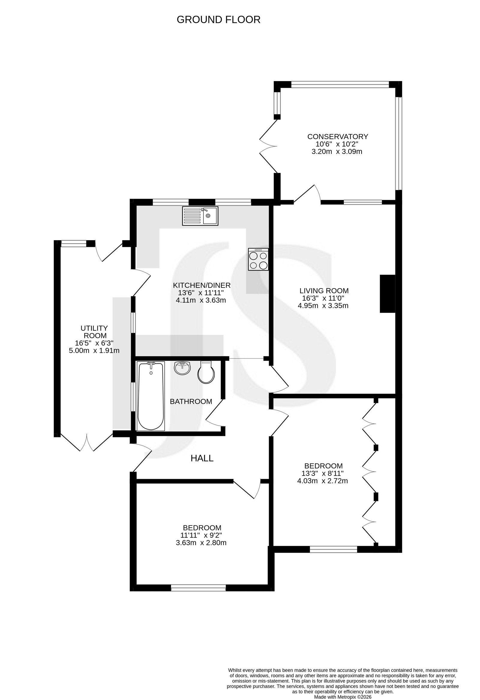 129, Downside Avenue, Worthing floorplan