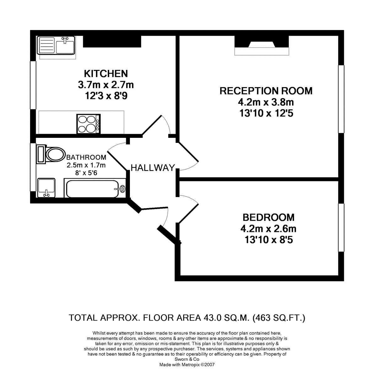 Woodstock Road, Chiswick floorplan