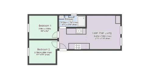 Flat 2, 2A, Westminster Avenue, Nottingham floorplan