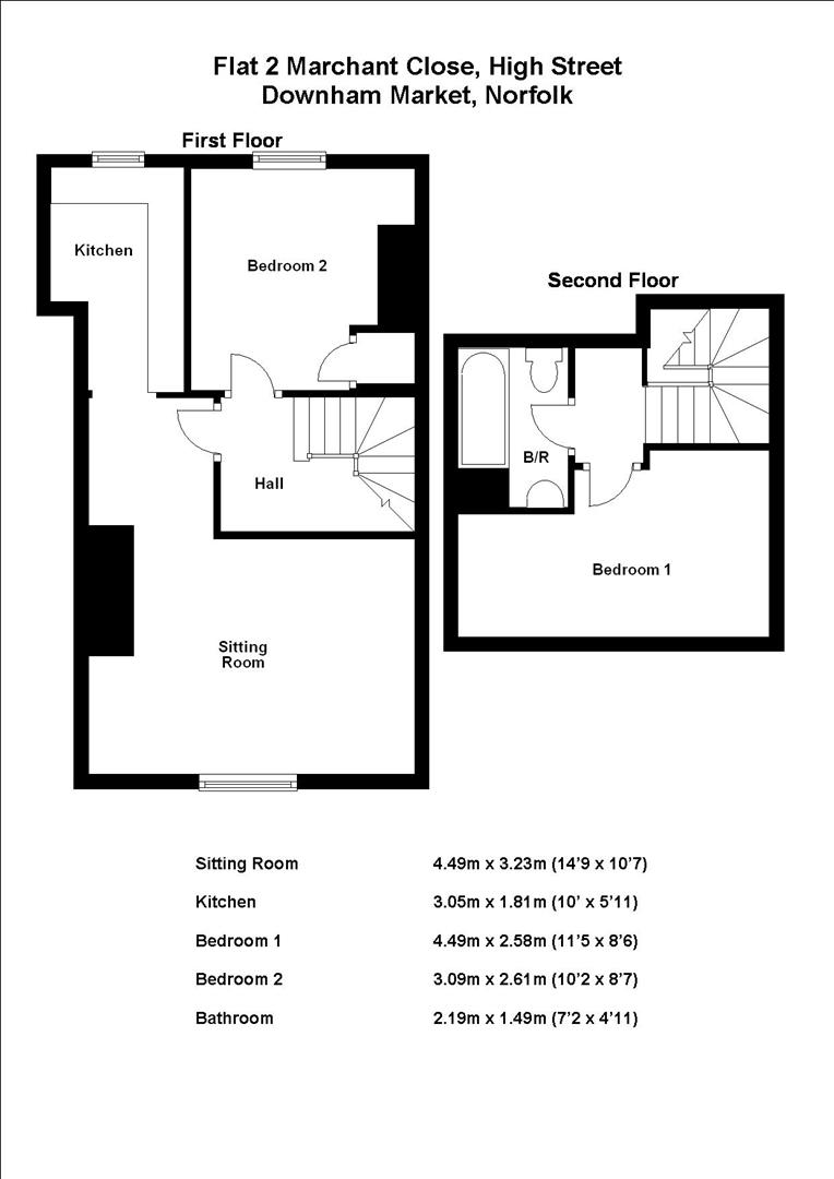 10, Marchant Court, Downham Market floorplan