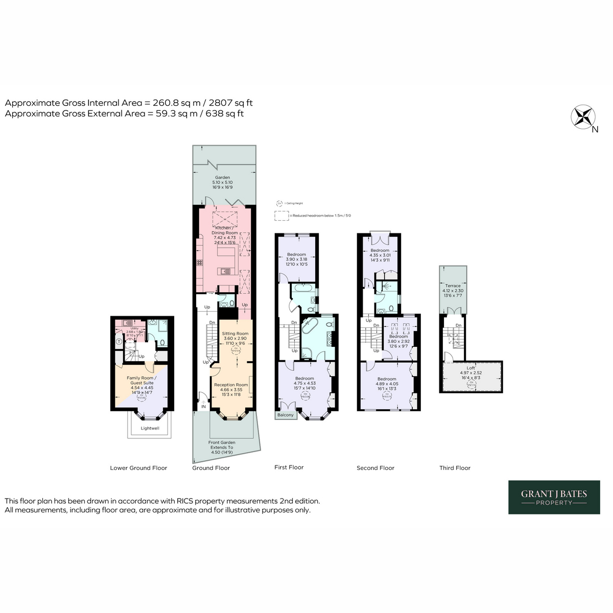 50, Clapham Common West Side, London floorplan