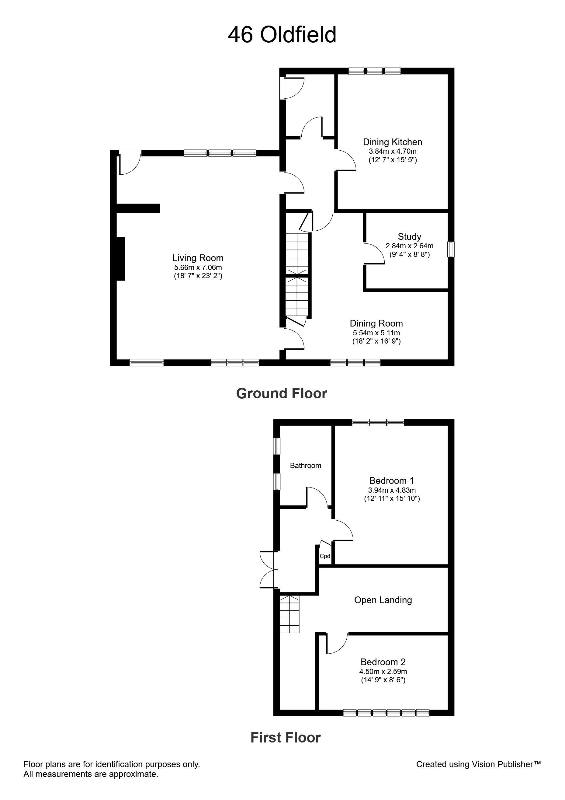 46, Oldfield, Holmfirth floorplan