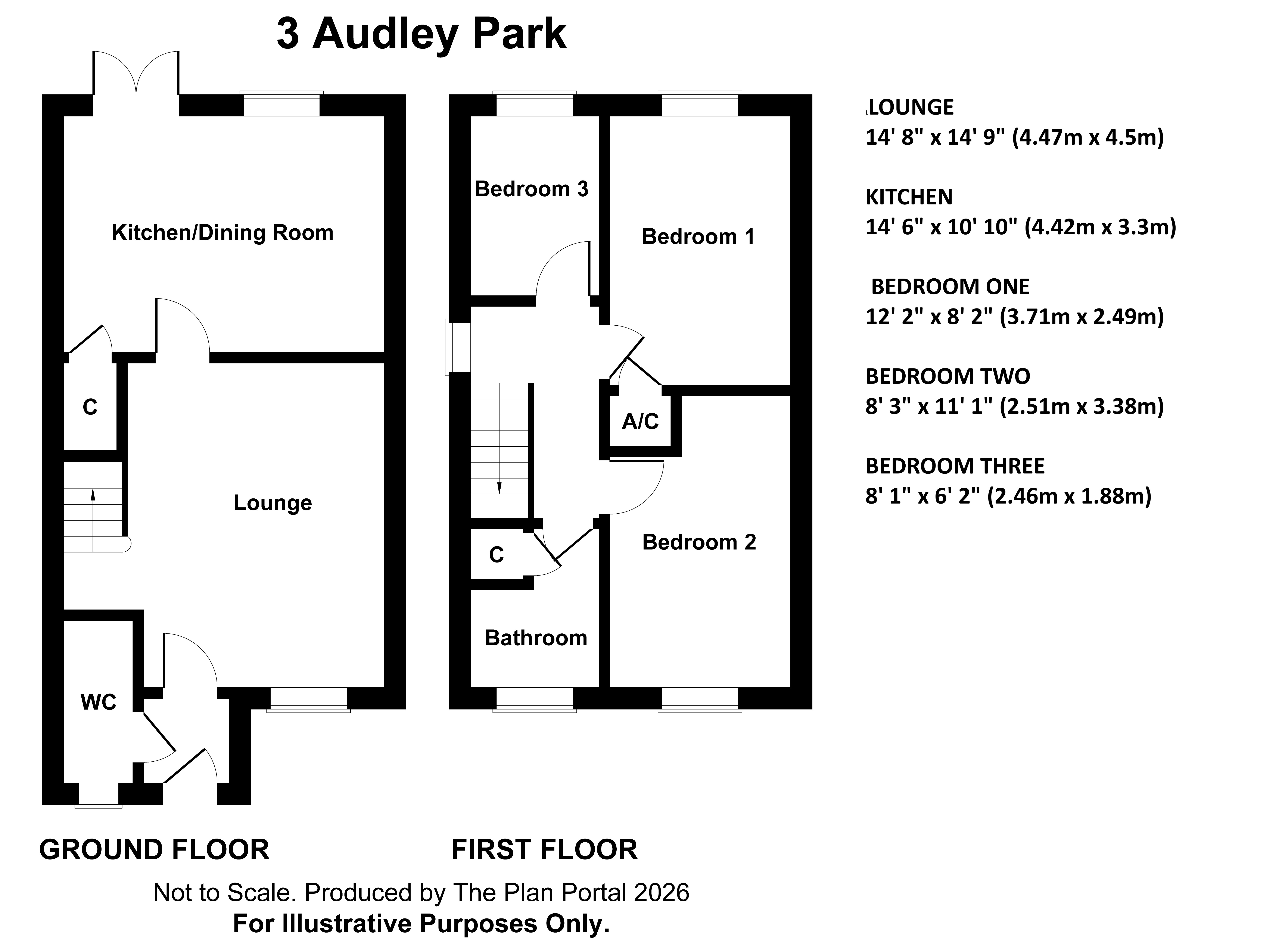 3, Audley Park, Newport floorplan