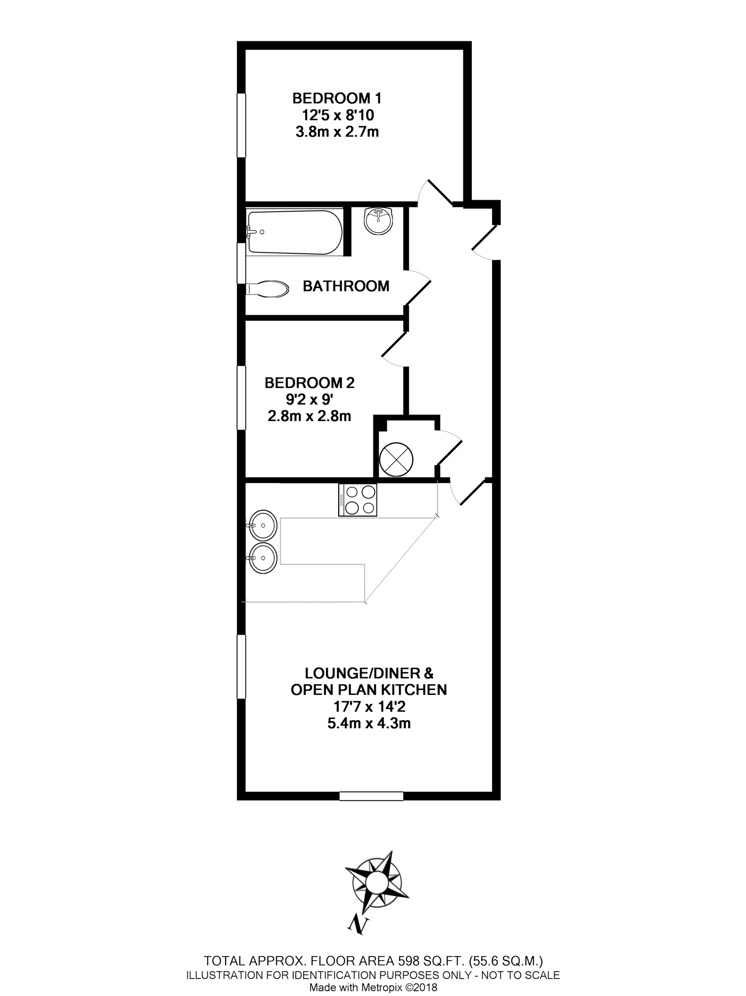 2 Bedrooms Flat to rent in Eboracum Way, York YO31