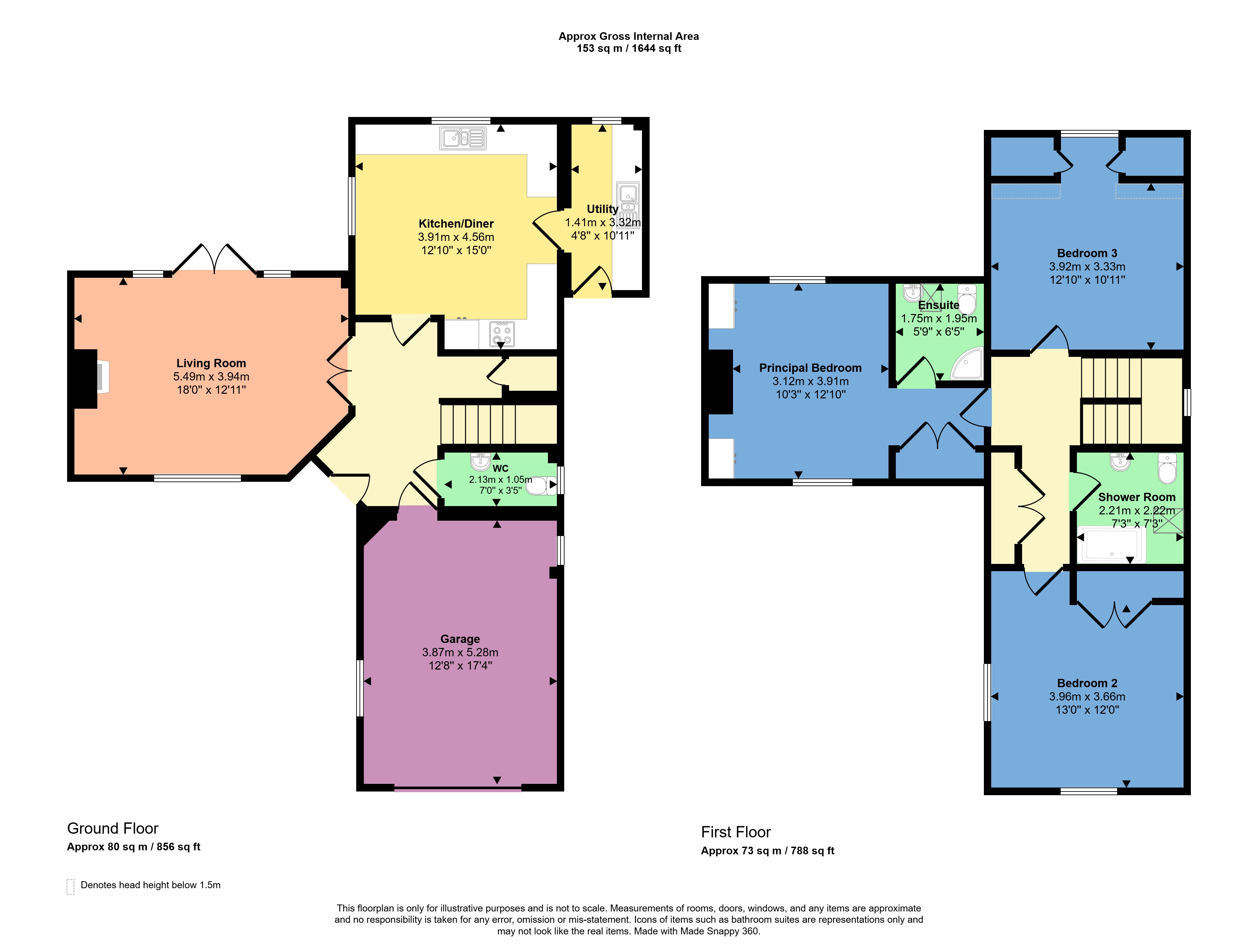 Roseland,, Stibb, Cornwall floorplan
