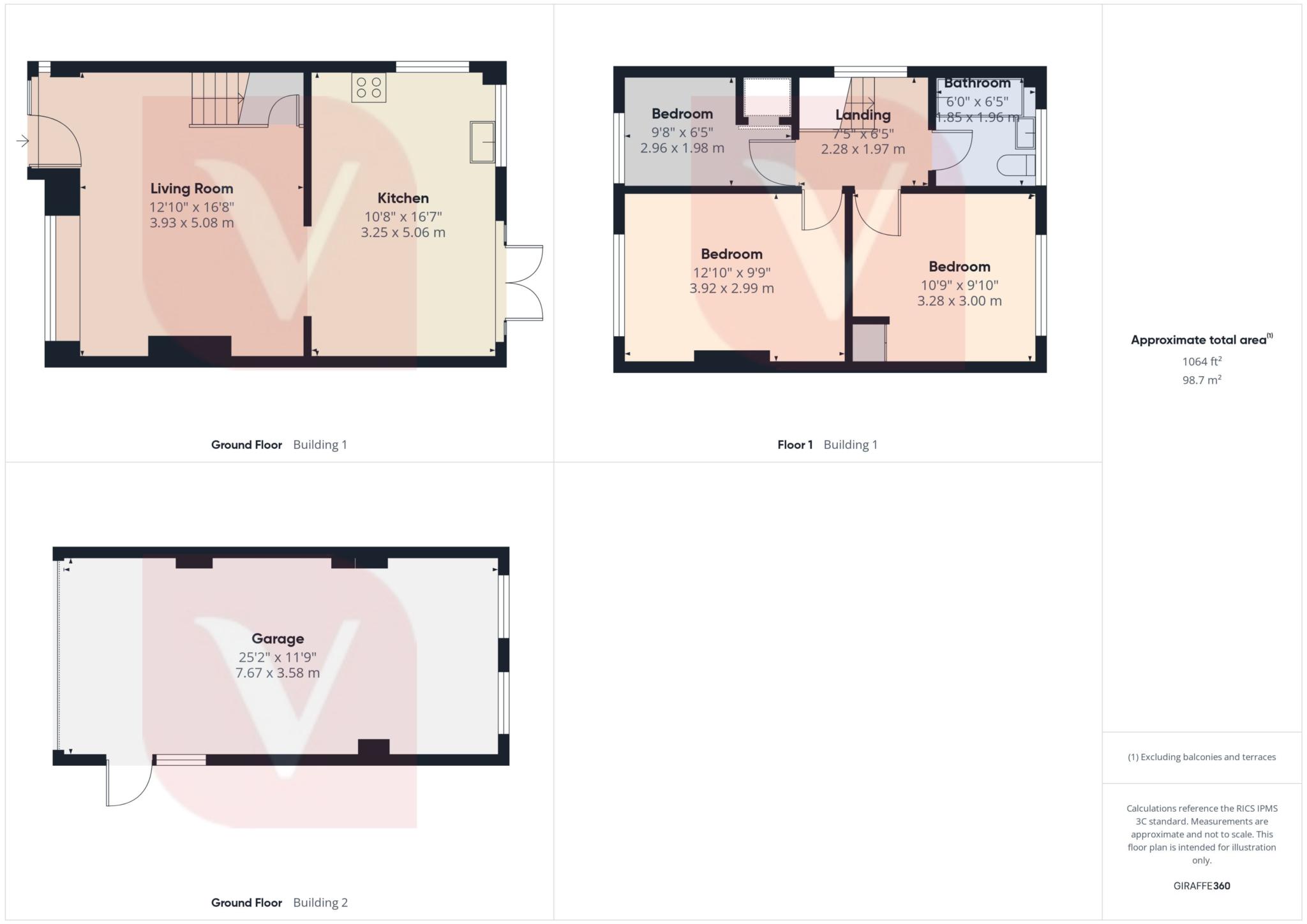 2, Barking Close, Luton floorplan
