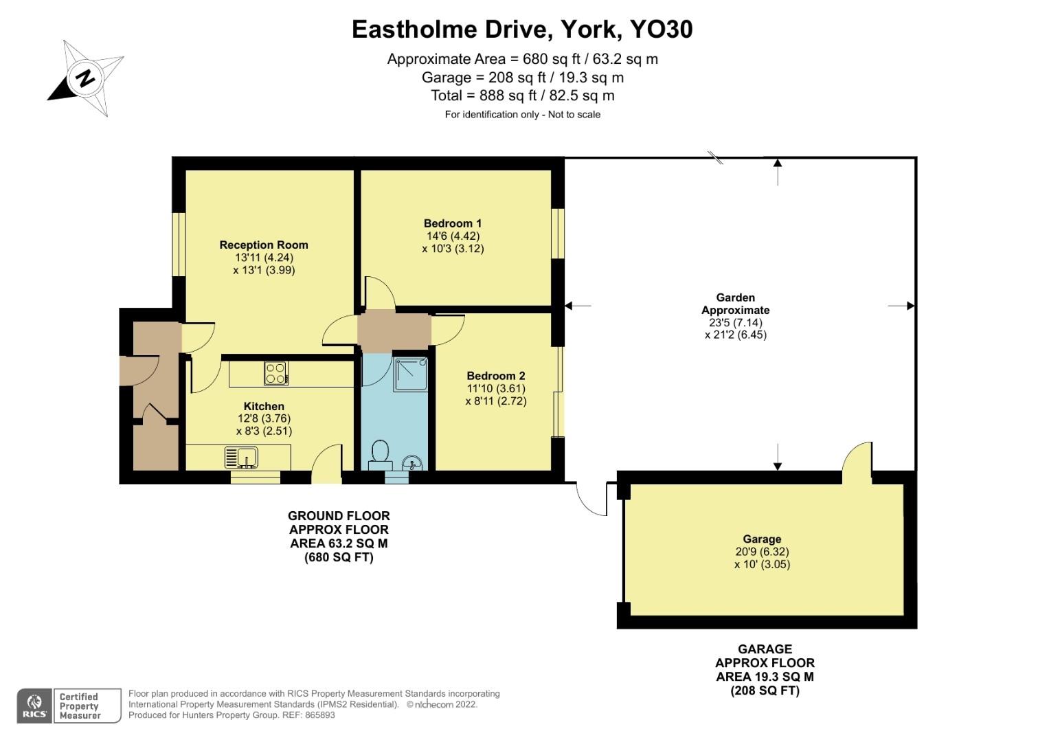 Eastholme Drive, York YO30, 2 bedroom semidetached bungalow for sale