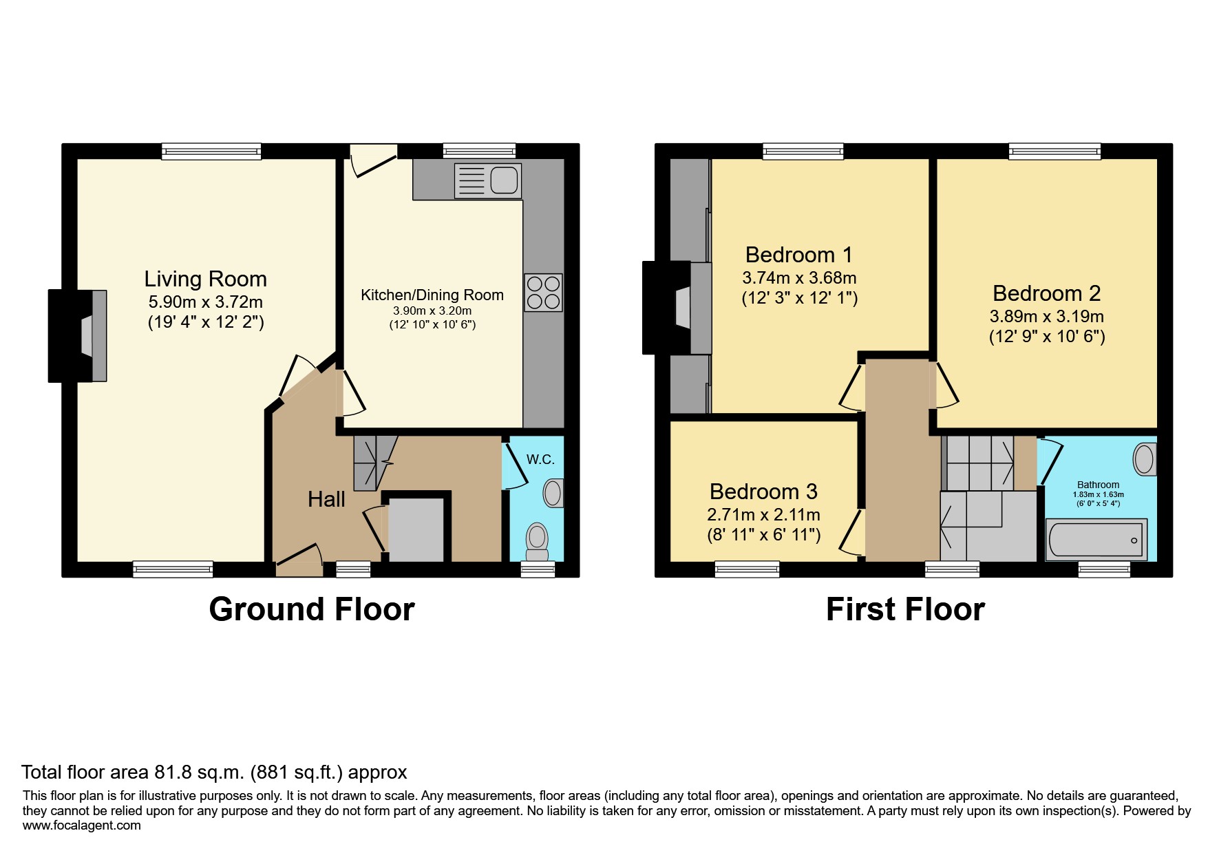 15, Highfield Villas, Leeds floorplan