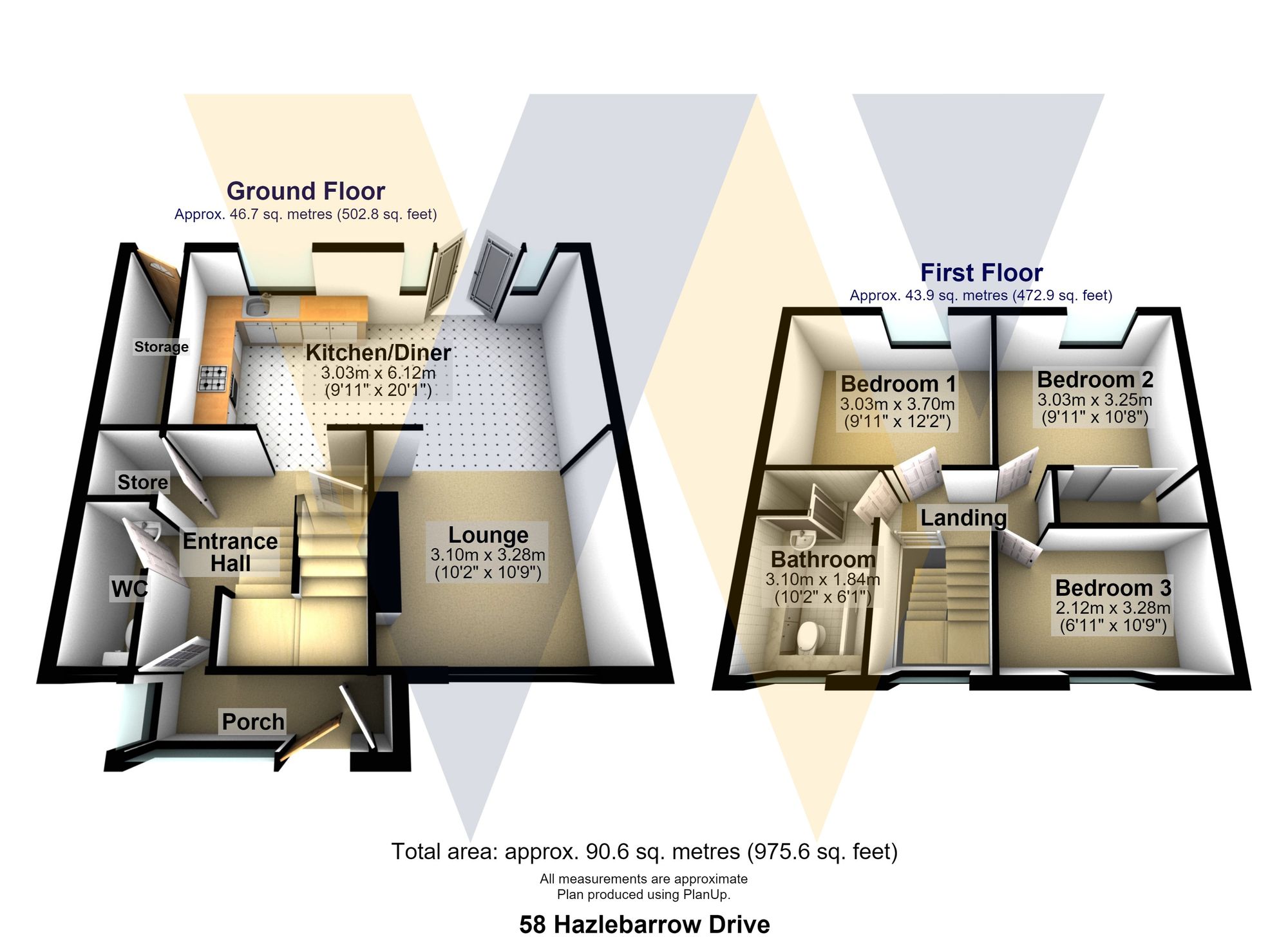58 Hazlebarrow Drive, Sheffield floorplan