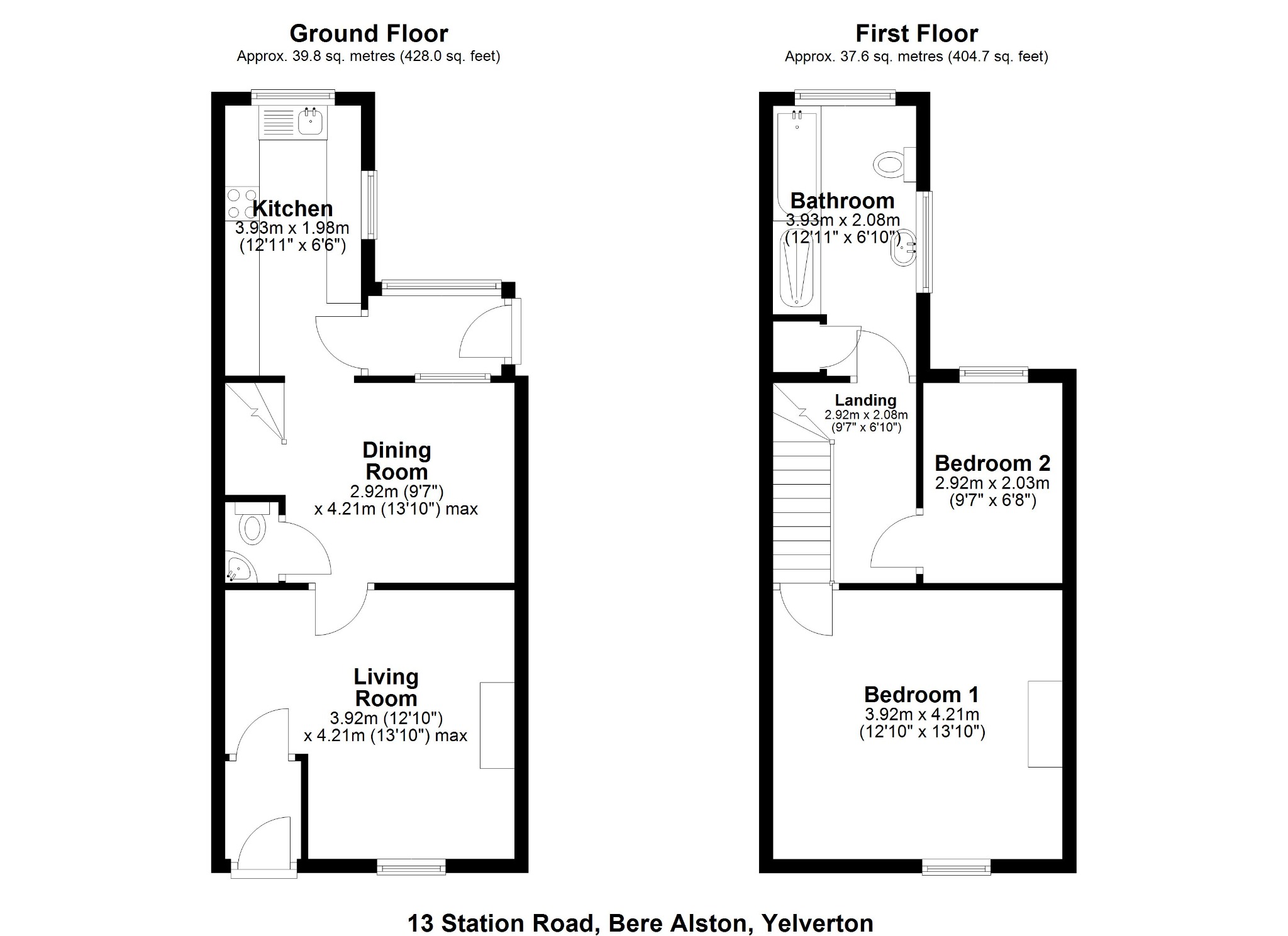 13 Station Road, Bere Alston, Devon floorplan