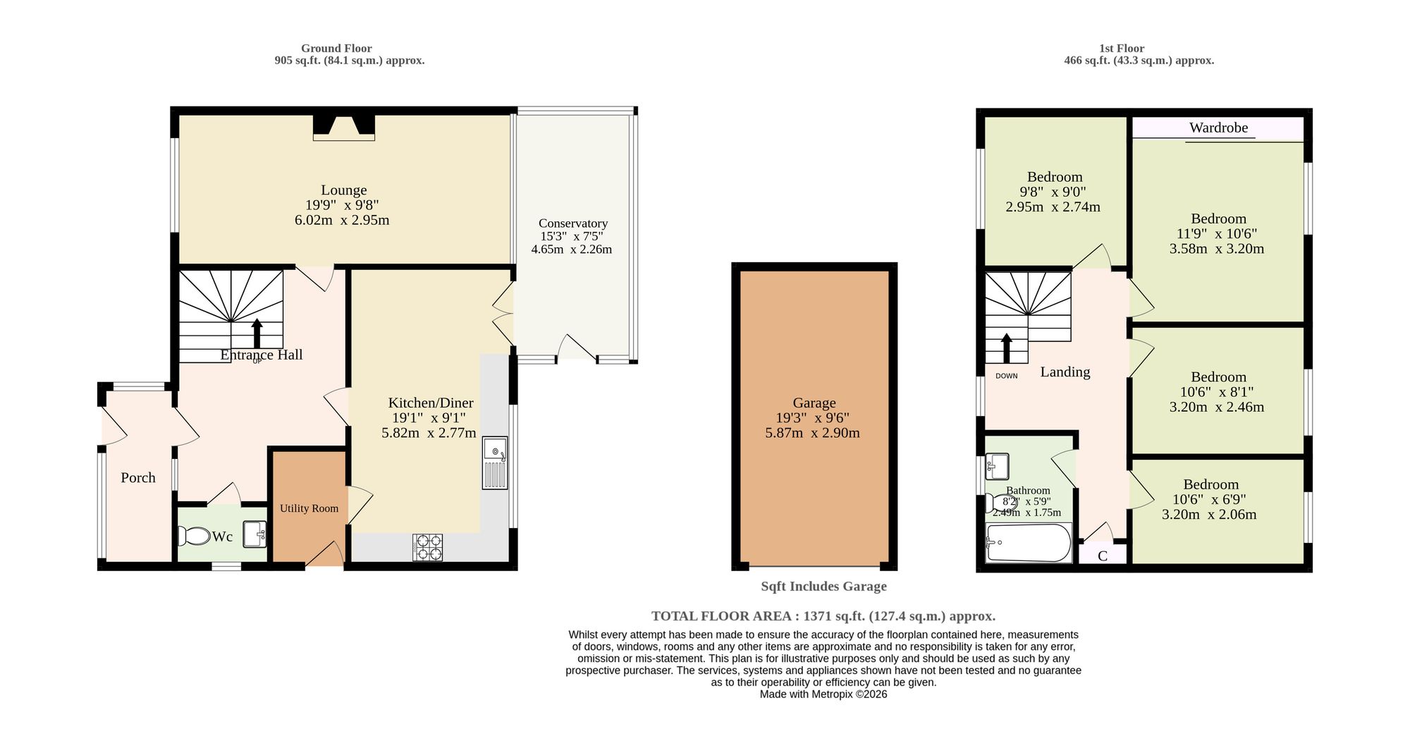 21 St. Andrews Close, North Walsham floorplan