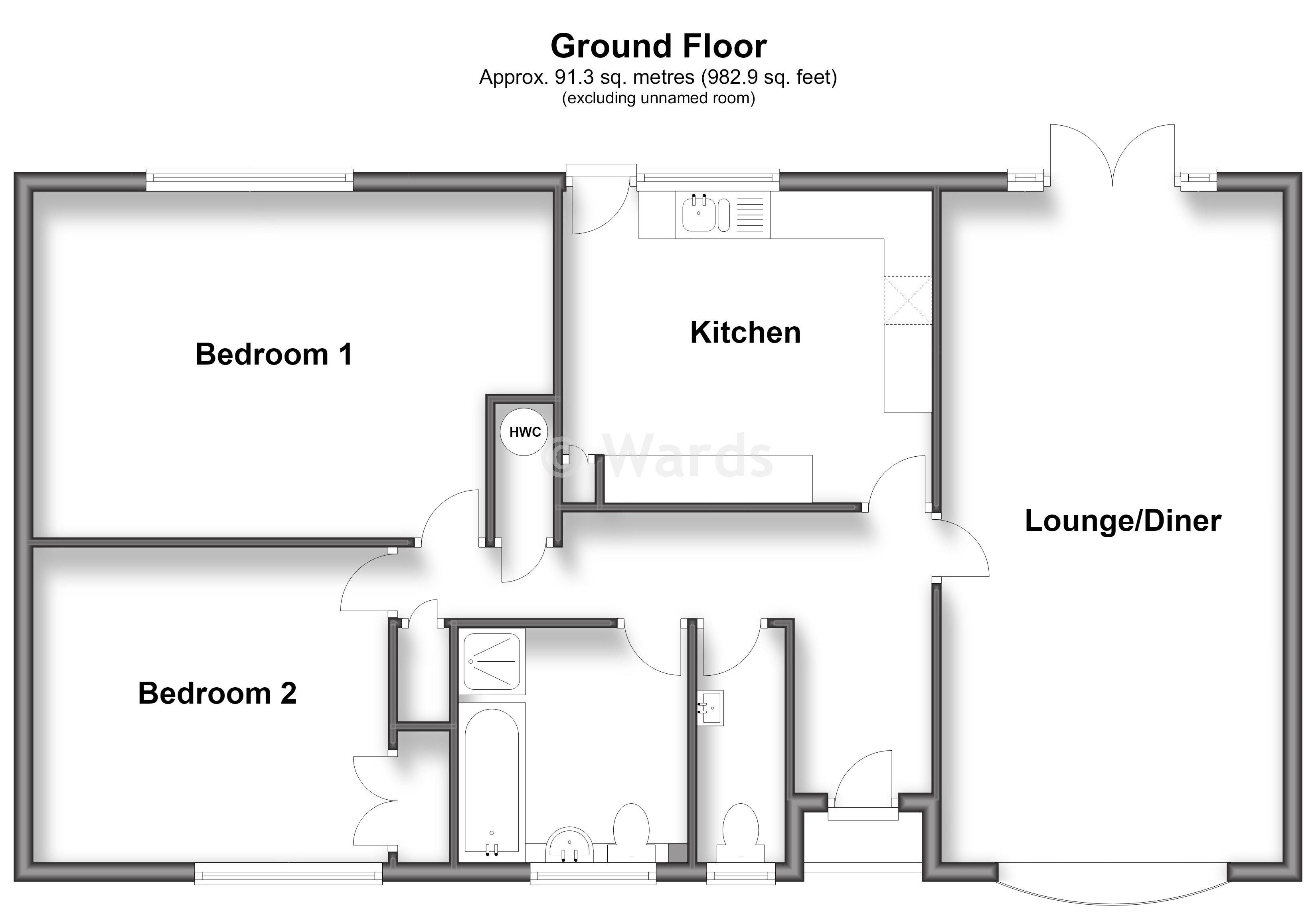 2, Pebble Lane, Whitstable floorplan