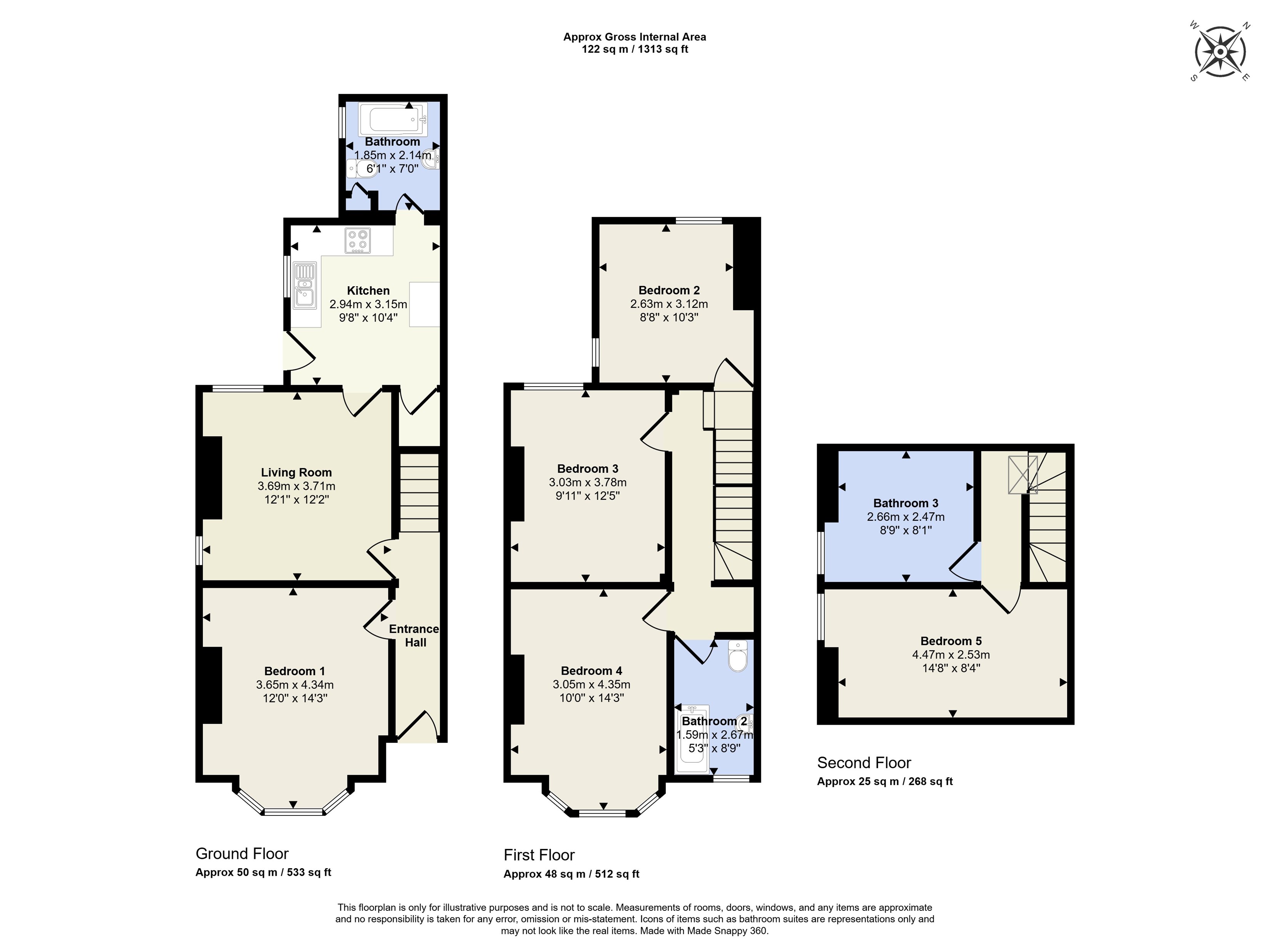 Queens Road, Beeston, Nottingham floorplan