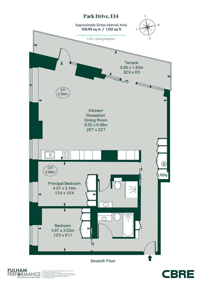 710, 10, Park Drive, London floorplan