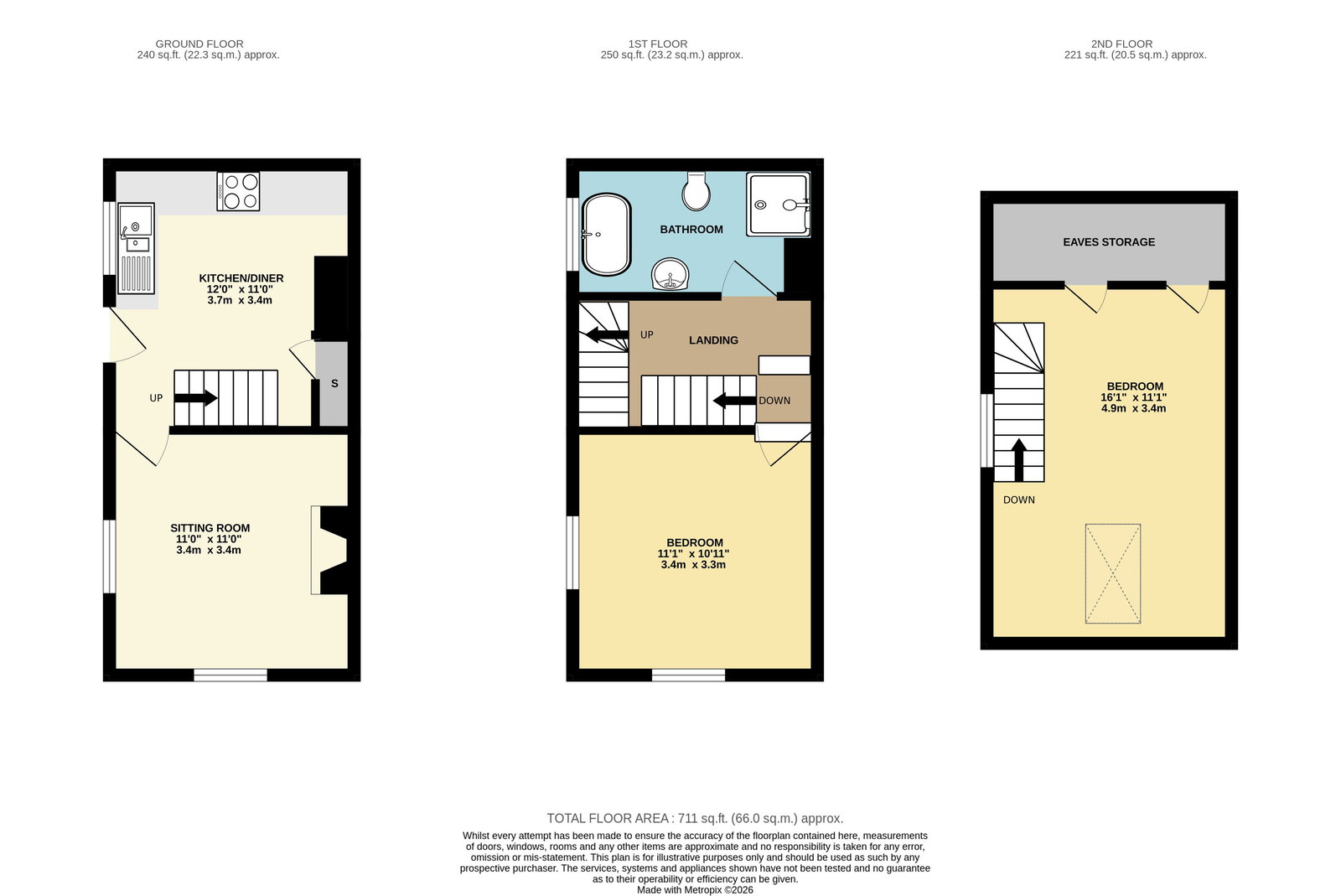 8, Gordon Terrace, Malvern floorplan
