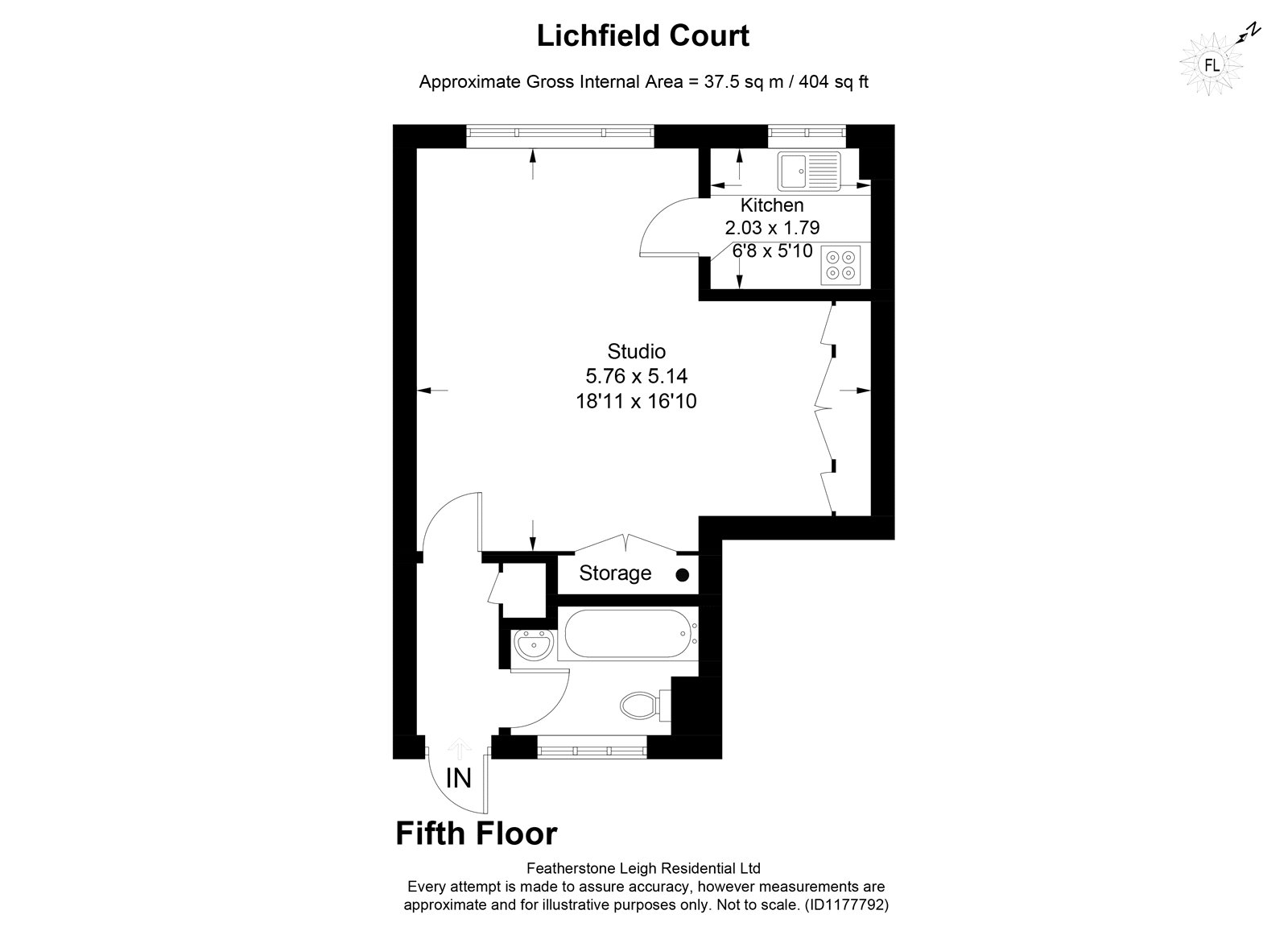 204 Lichfield Court,, Sheen Road, Richmond floorplan
