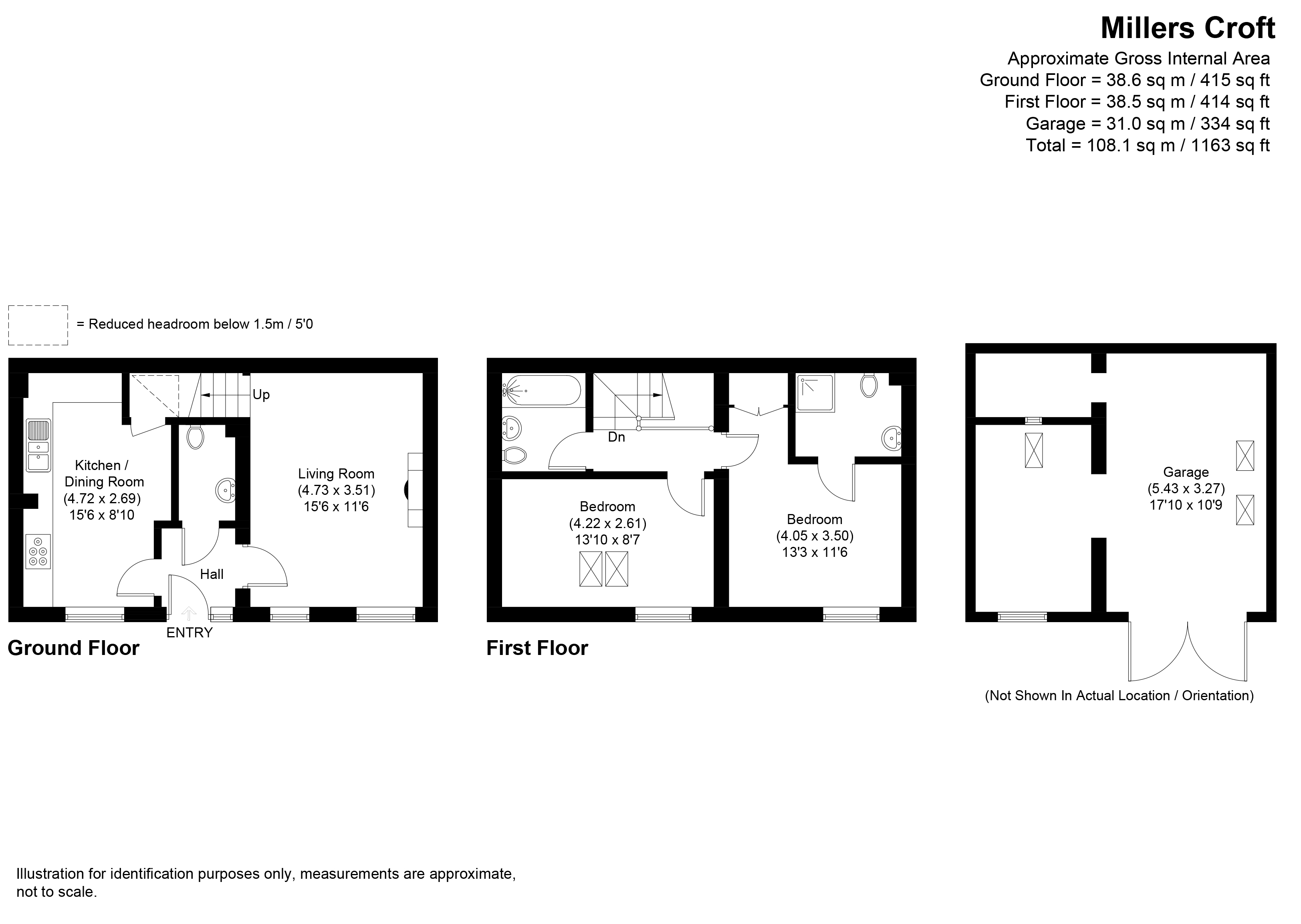 Millers Croft, Malvern floorplan