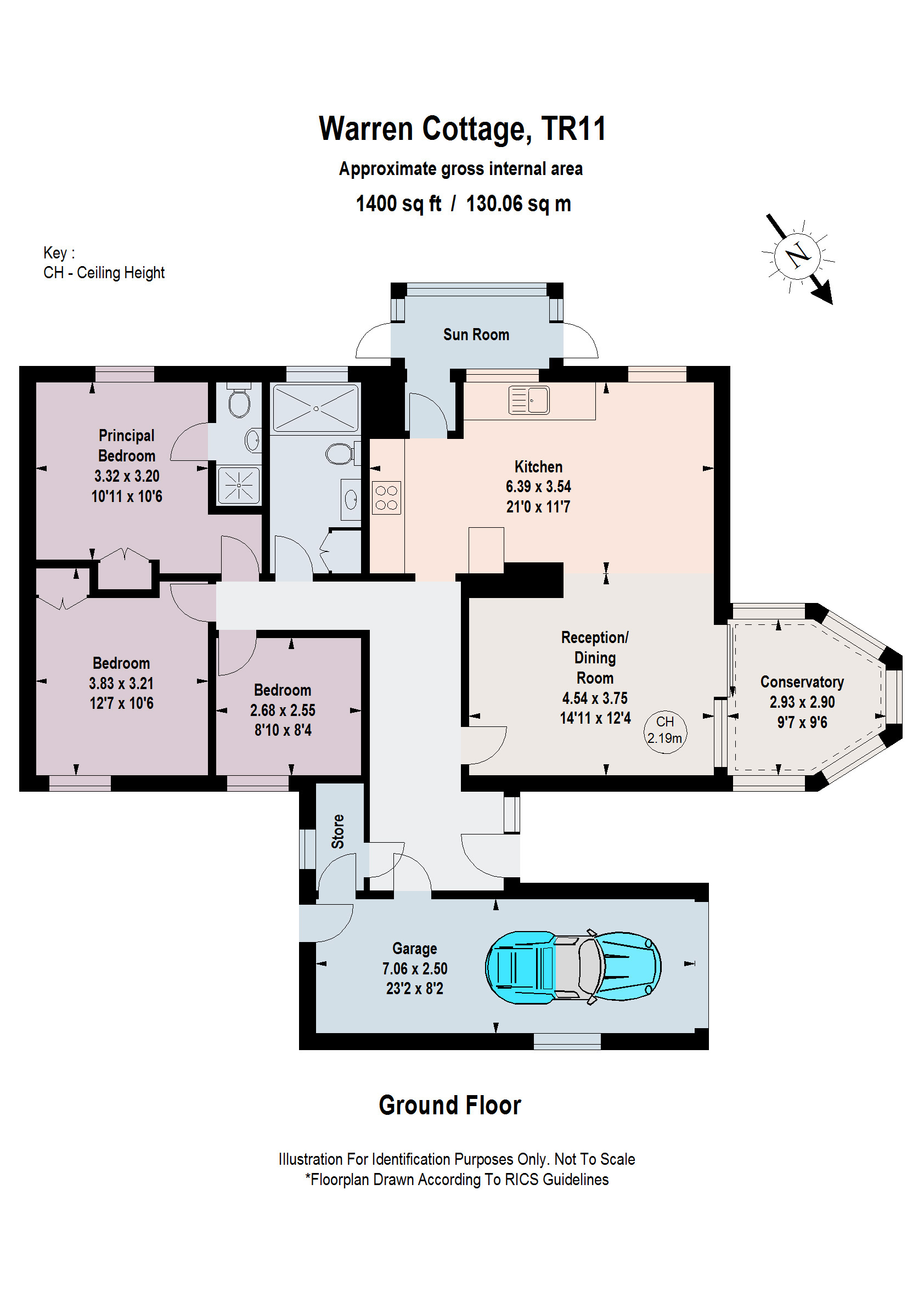Warren Cottage,, Trewince Lane, Constantine floorplan