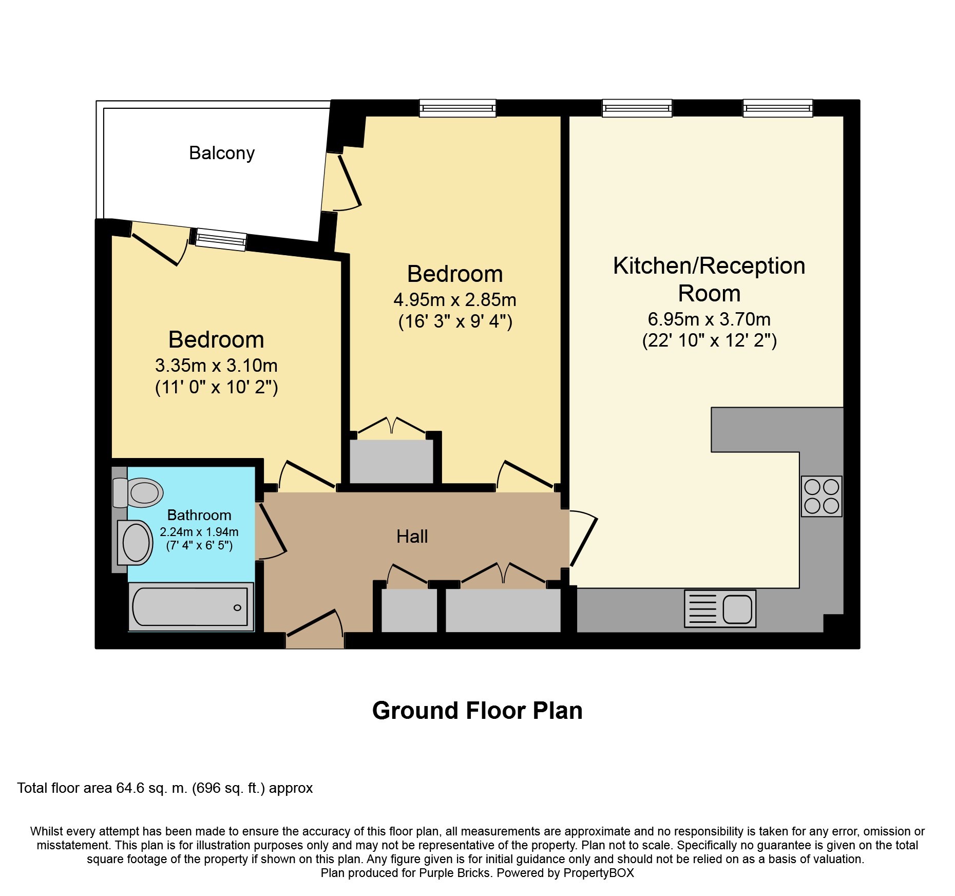 2 Bedrooms Flat for sale in Hyde Lane, Battersea SW11