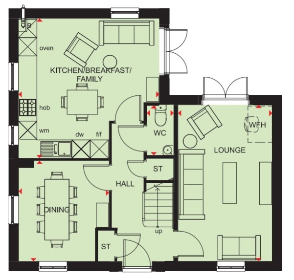 Plot 34 95, Swan Close, Hebburn floorplan