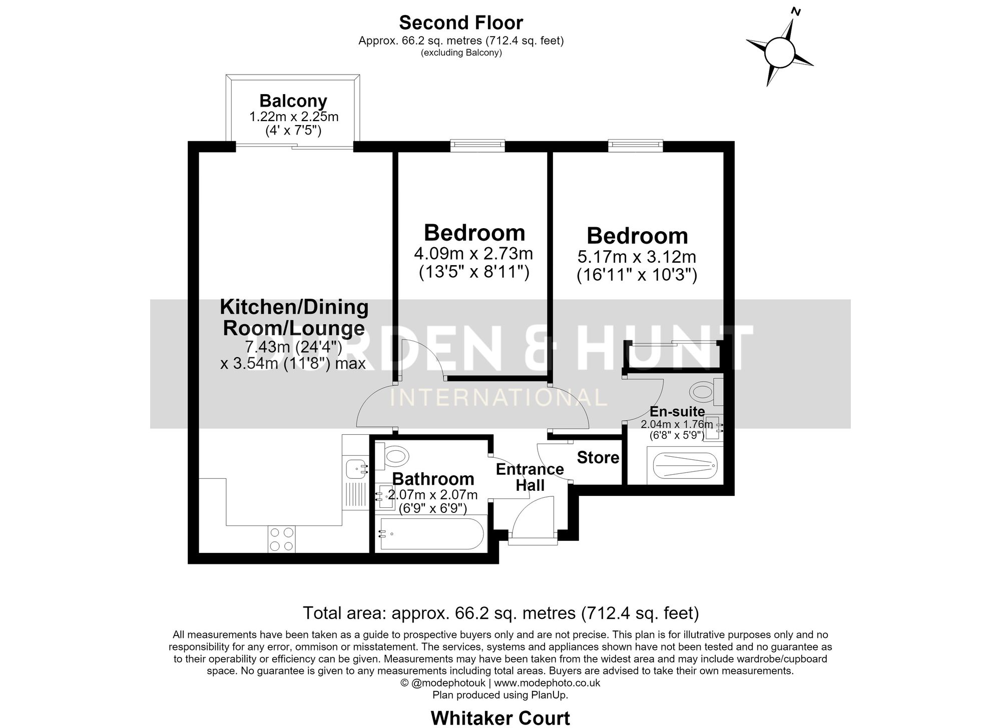 Flat 15, Whitaker Court, Hornchurch floorplan