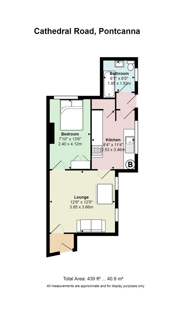 1 Bedrooms Flat to rent in Cathedral Road, Cardiff CF11