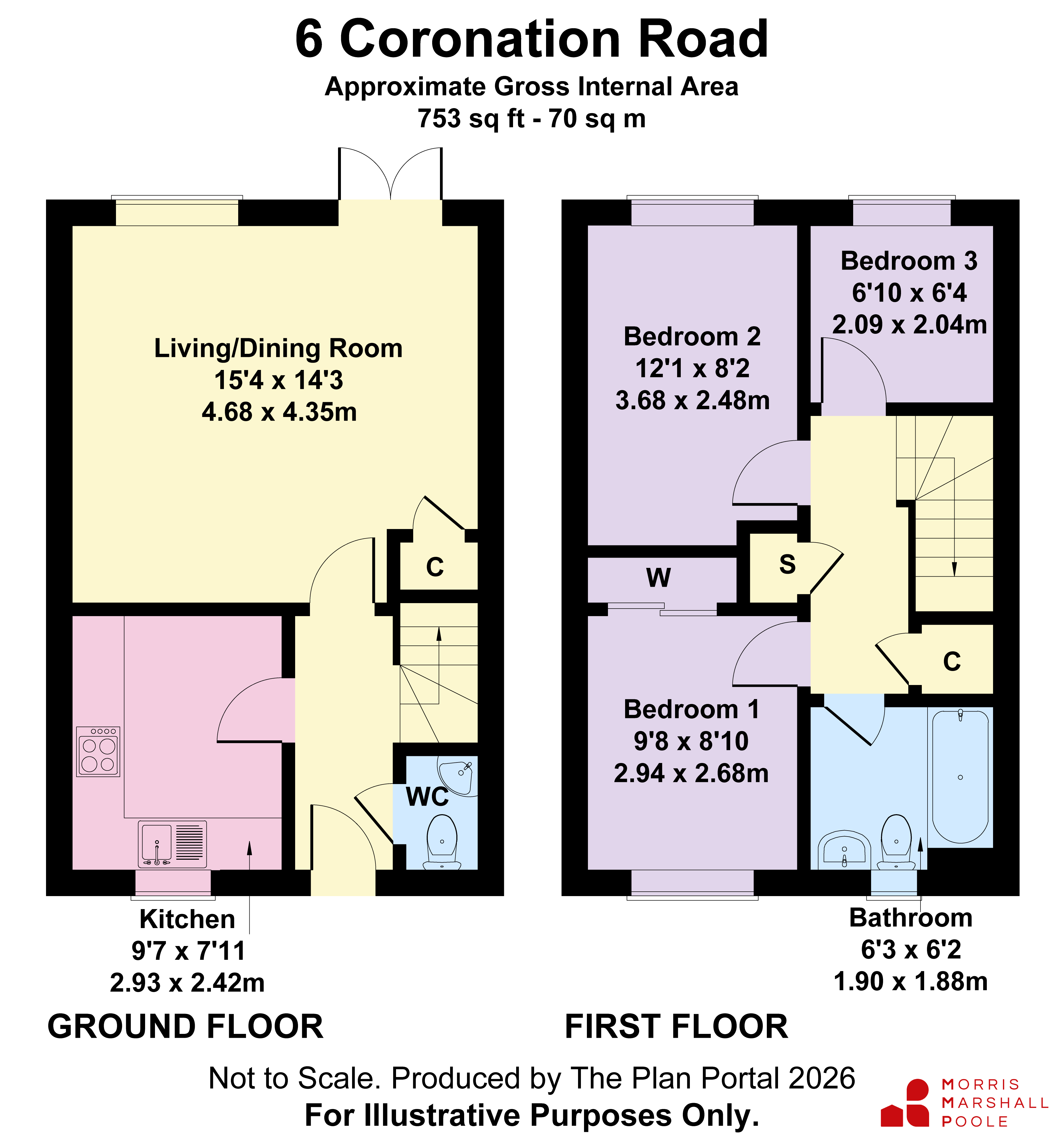 6, Coronation Road, Shropshire floorplan