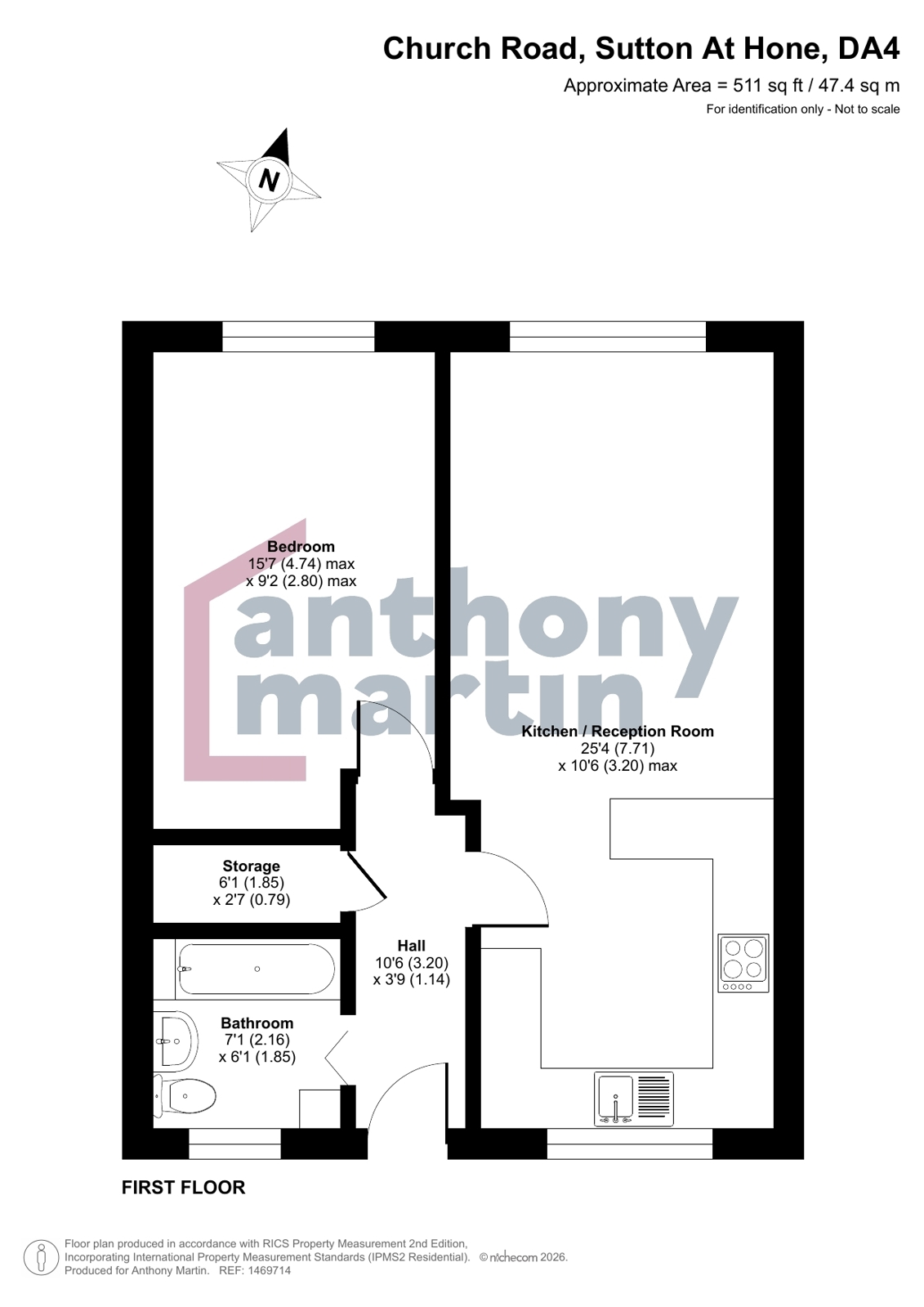 17, Church Road, Dartford floorplan