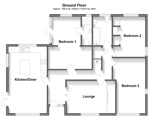Maybelle Close Beare Green, Dorking floorplan