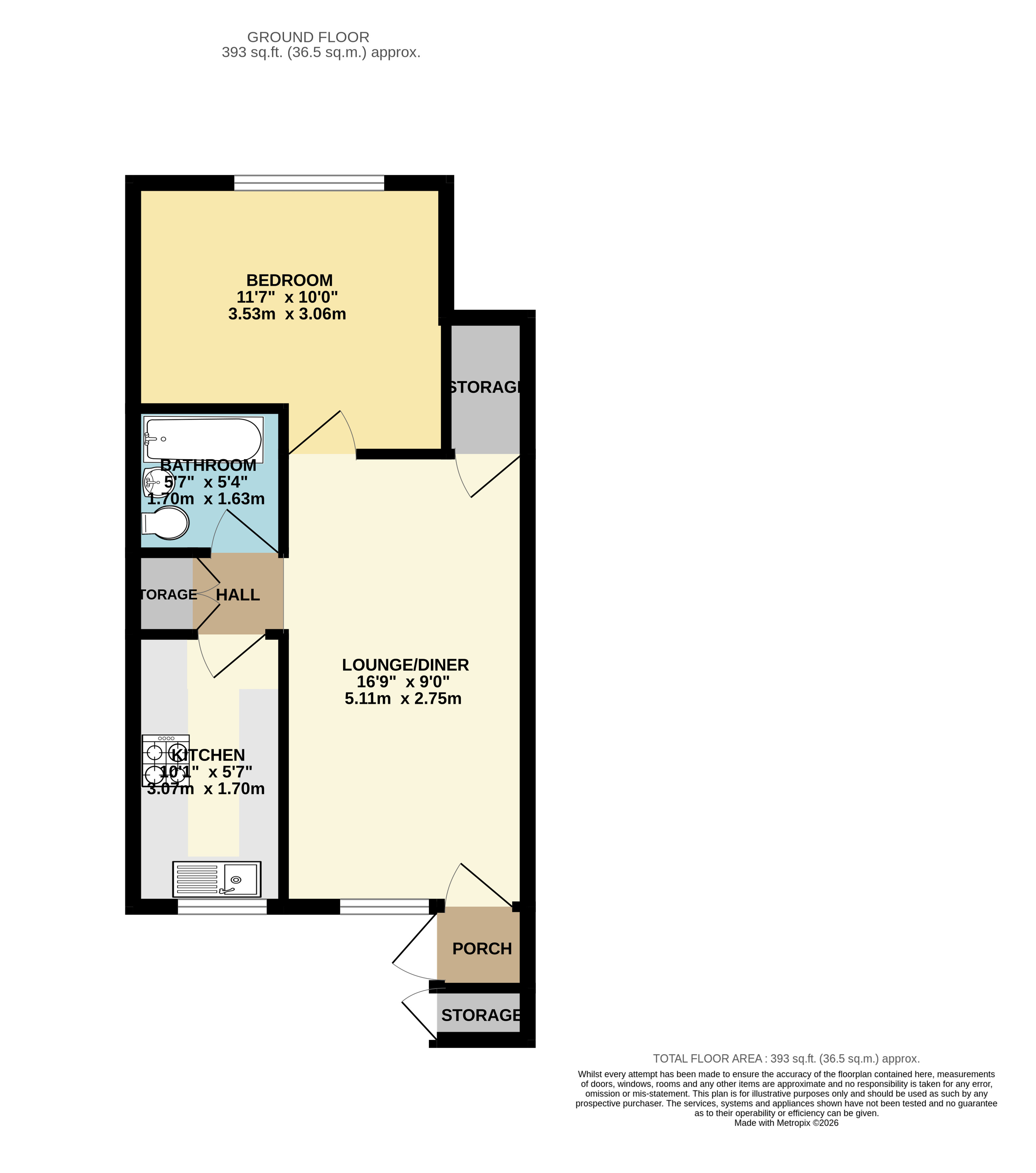21, Rosedale, Dunstable floorplan