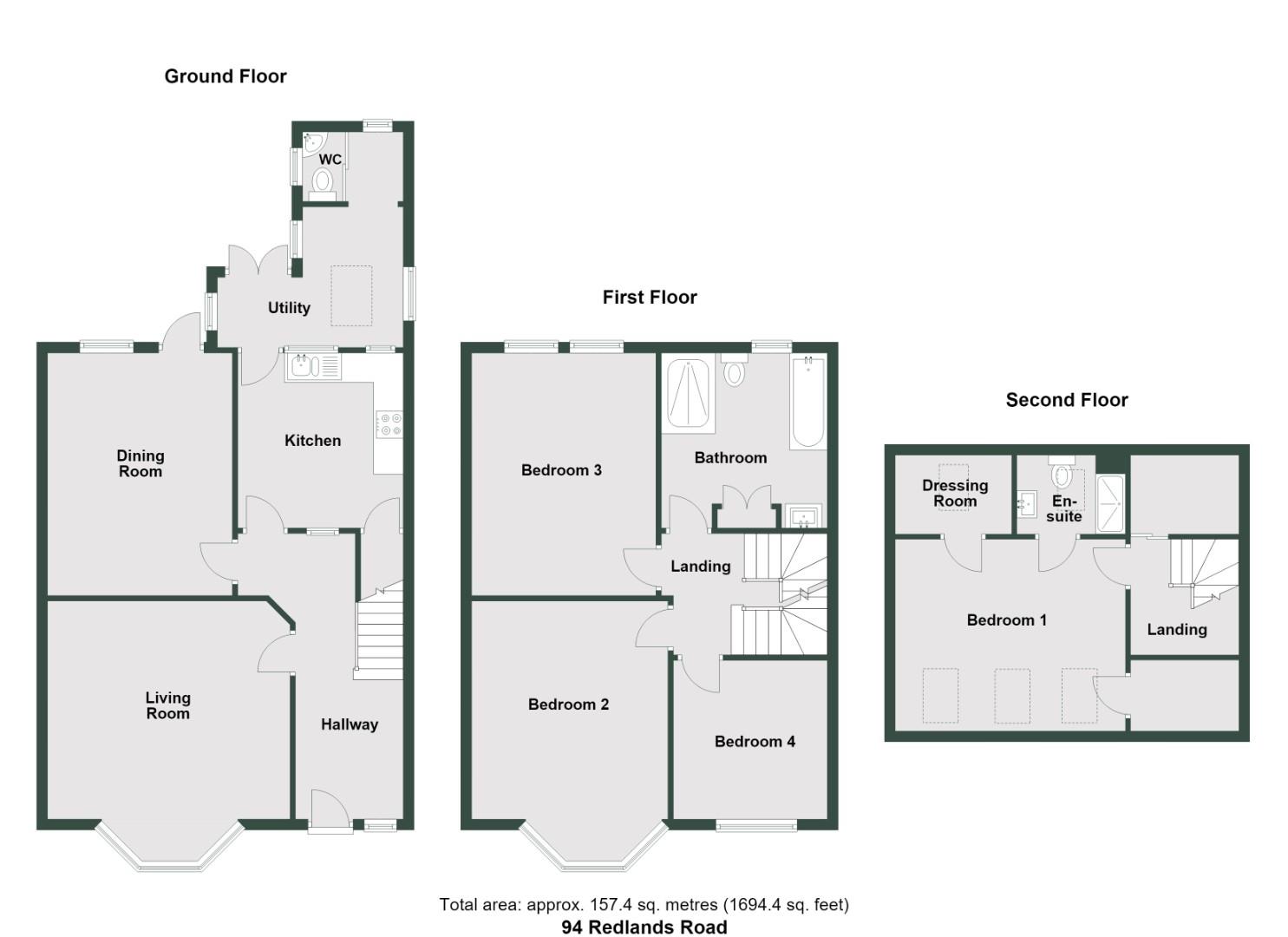 94, Redlands Road, Penarth floorplan