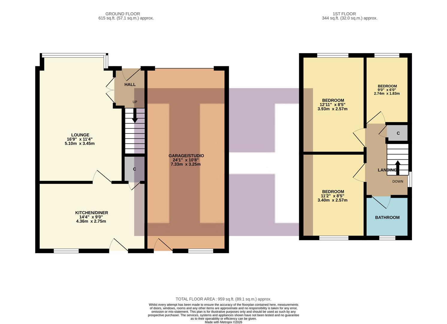 55, Lulsgate, Stockton-On-Tees floorplan