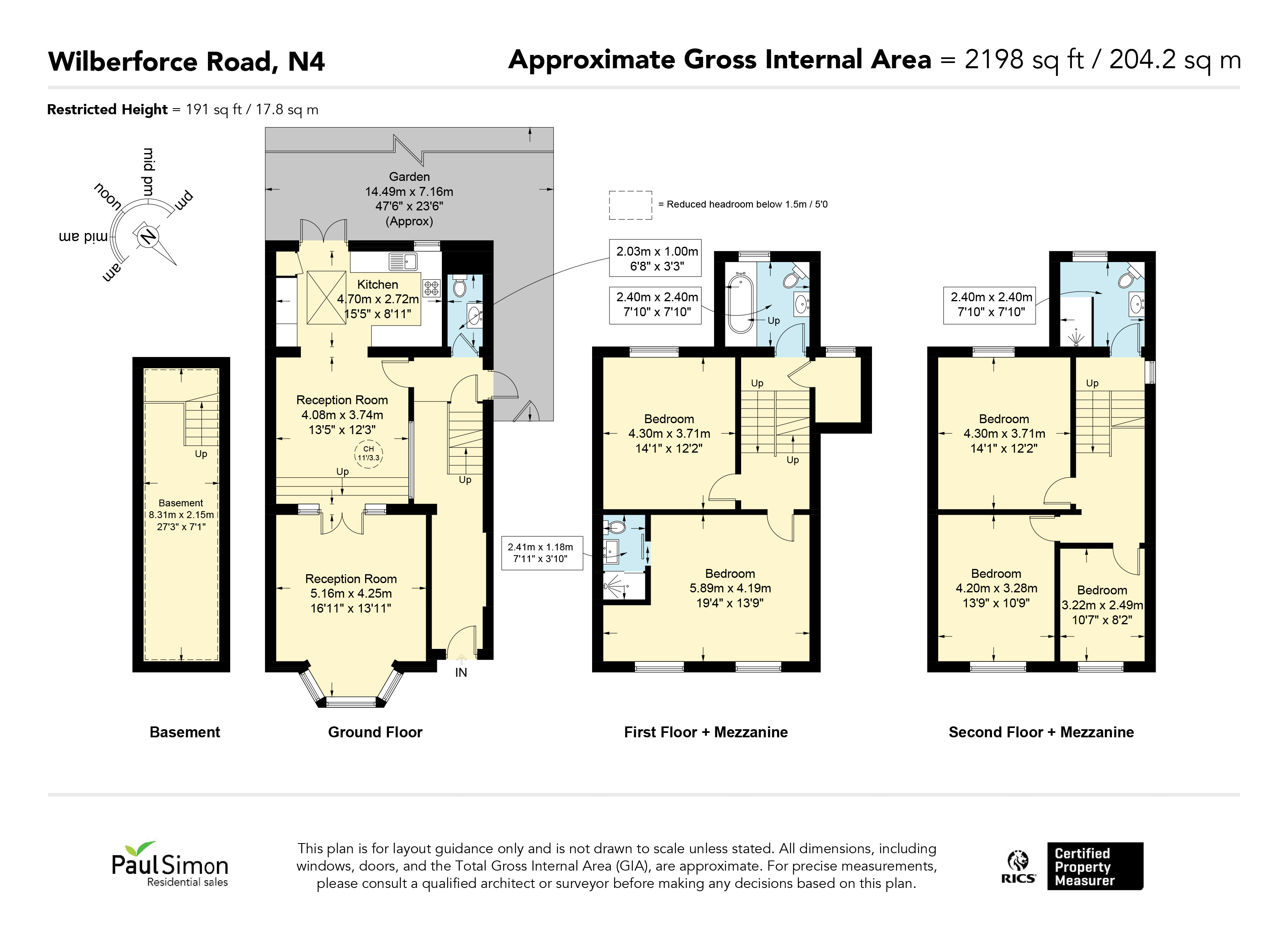 Wilberforce Road, Finsbury Park, London, N4 floorplan