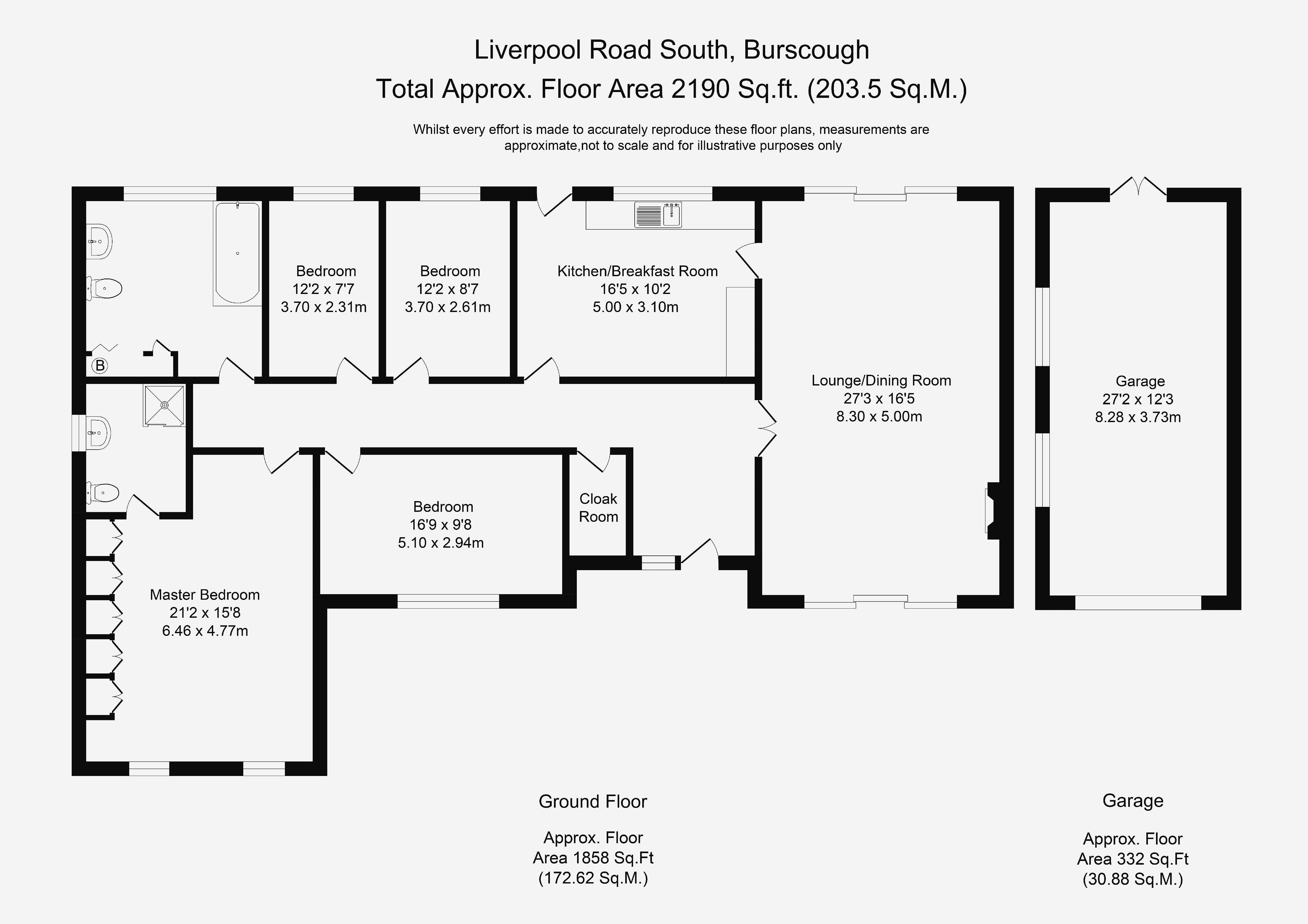 4 Bedrooms Detached bungalow for sale in Liverpool Road South, Burscough, Ormskirk L40