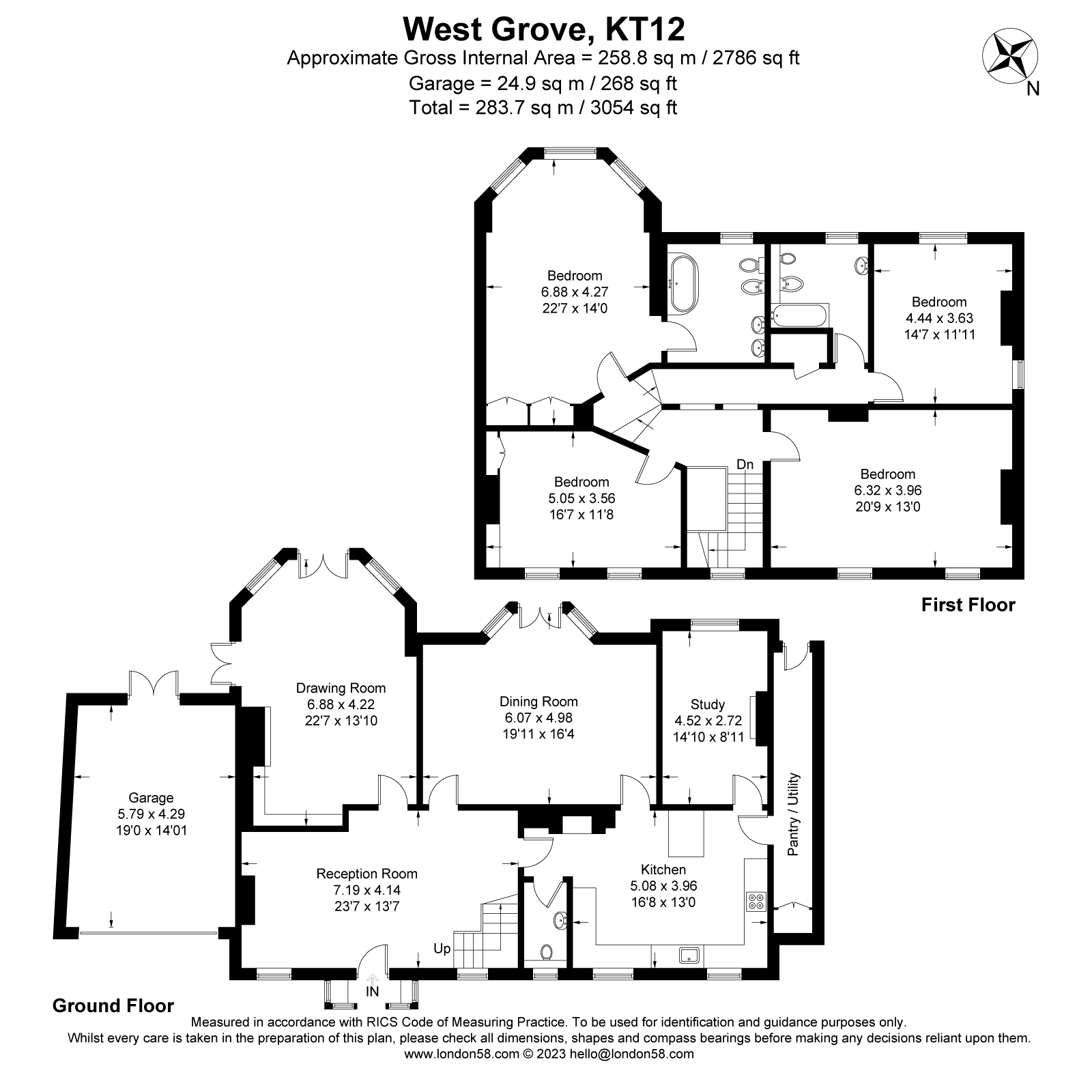 The White House,, West Grove, Walton-on-Thames floorplan