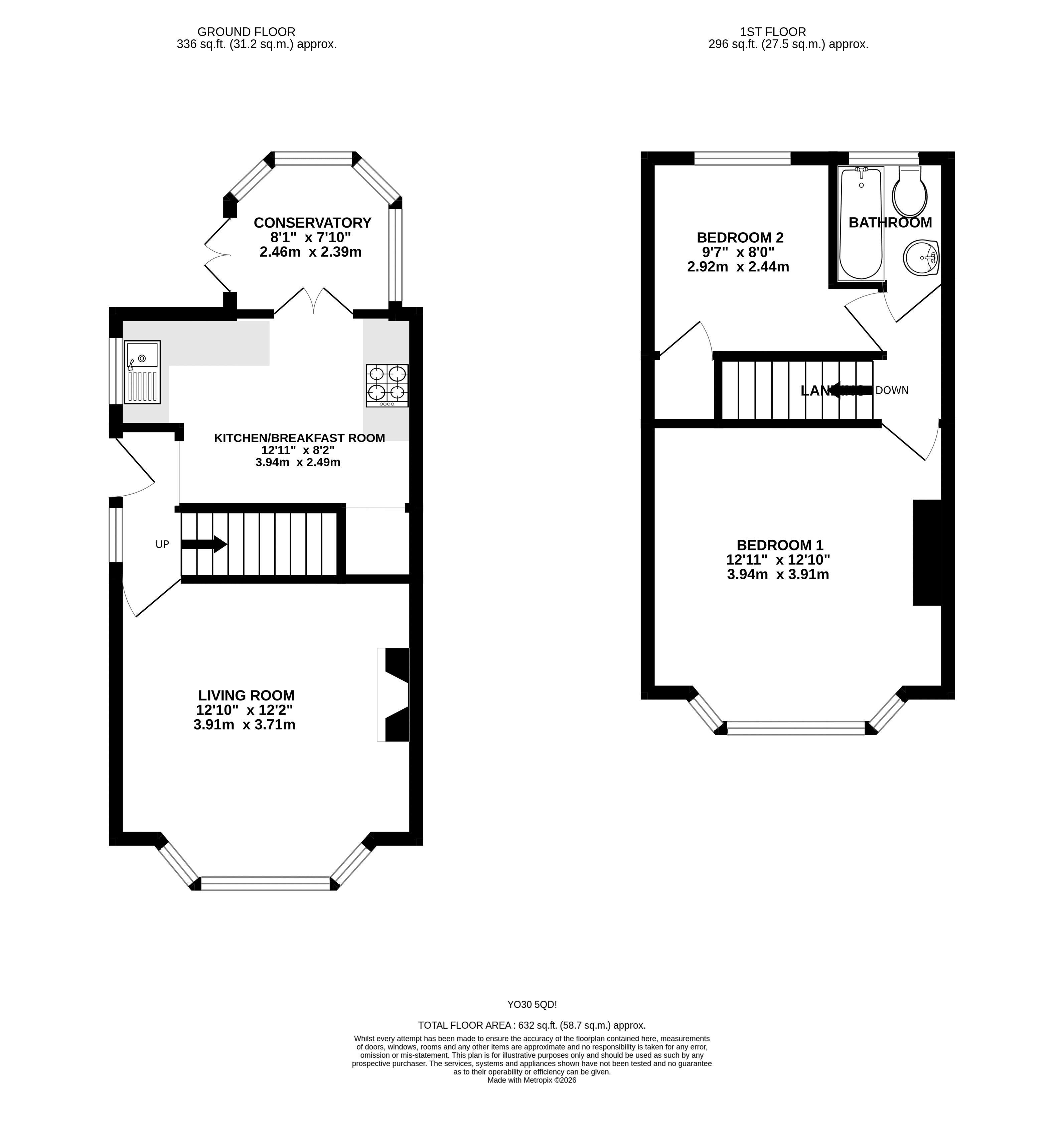 Rawcliffe Avenue, York floorplan