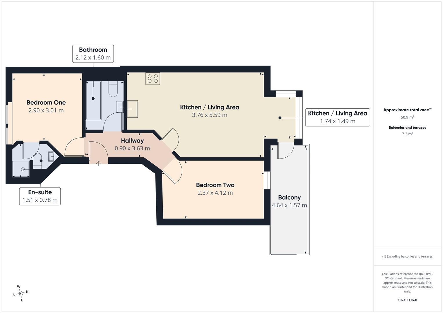 7 Oceanside Apartments, Capstone Crescent, Ilfracombe floorplan