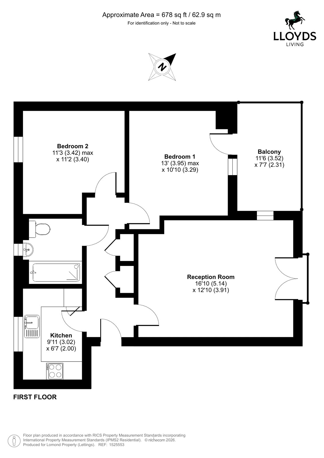 58, Jenyns Drive, Cambridgeshire floorplan