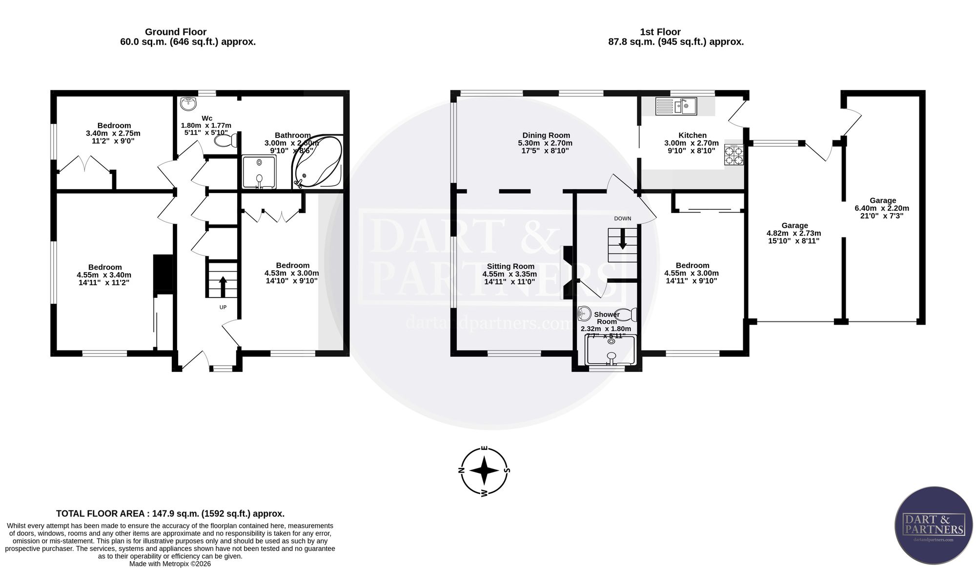 1 West Cliff Park Drive, Dawlish floorplan