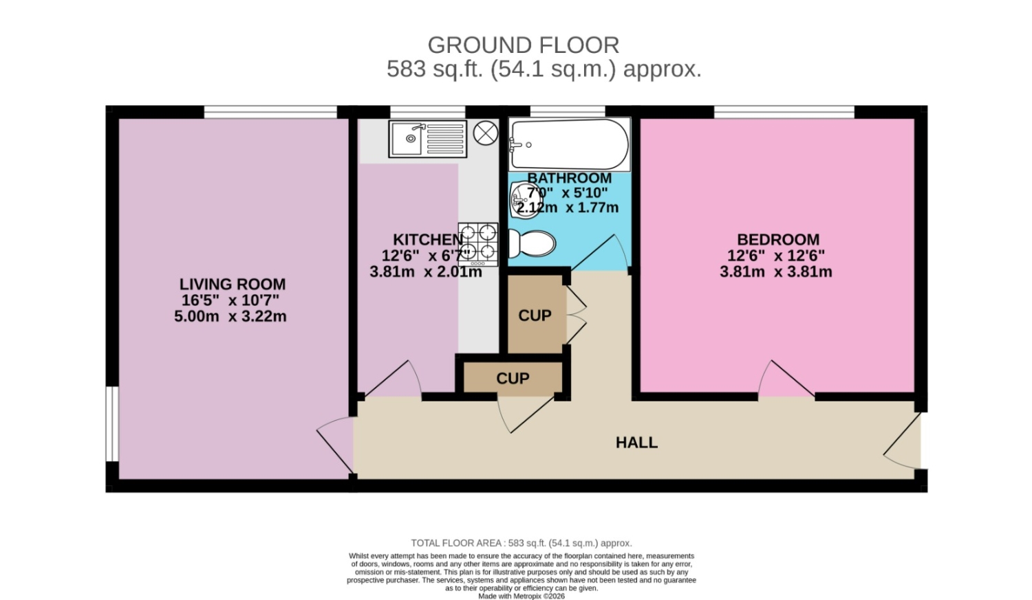 8, Viceroy Court, 36 Dingwall Road, Croydon floorplan